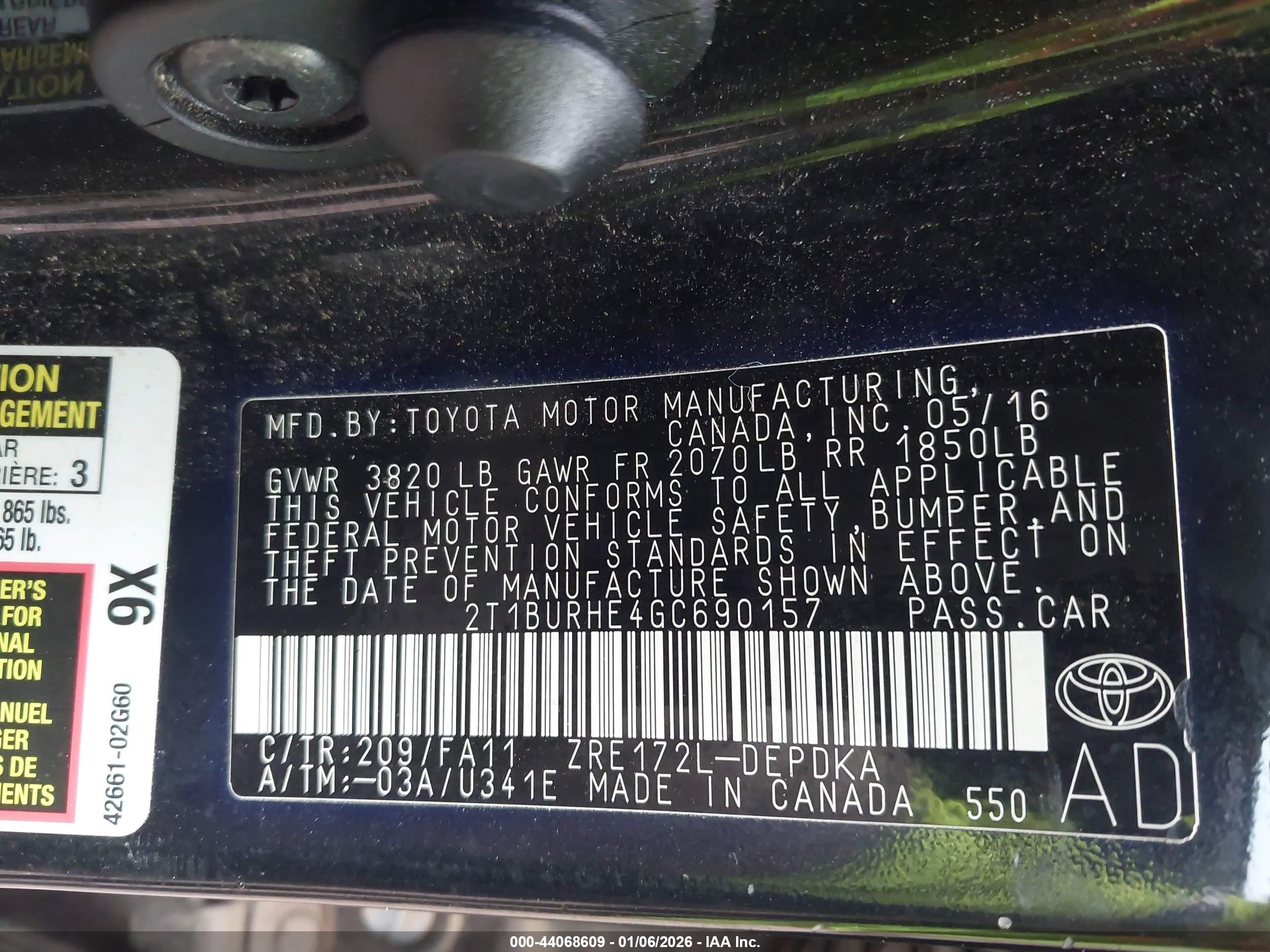 TOYOTA COROLLA image 9