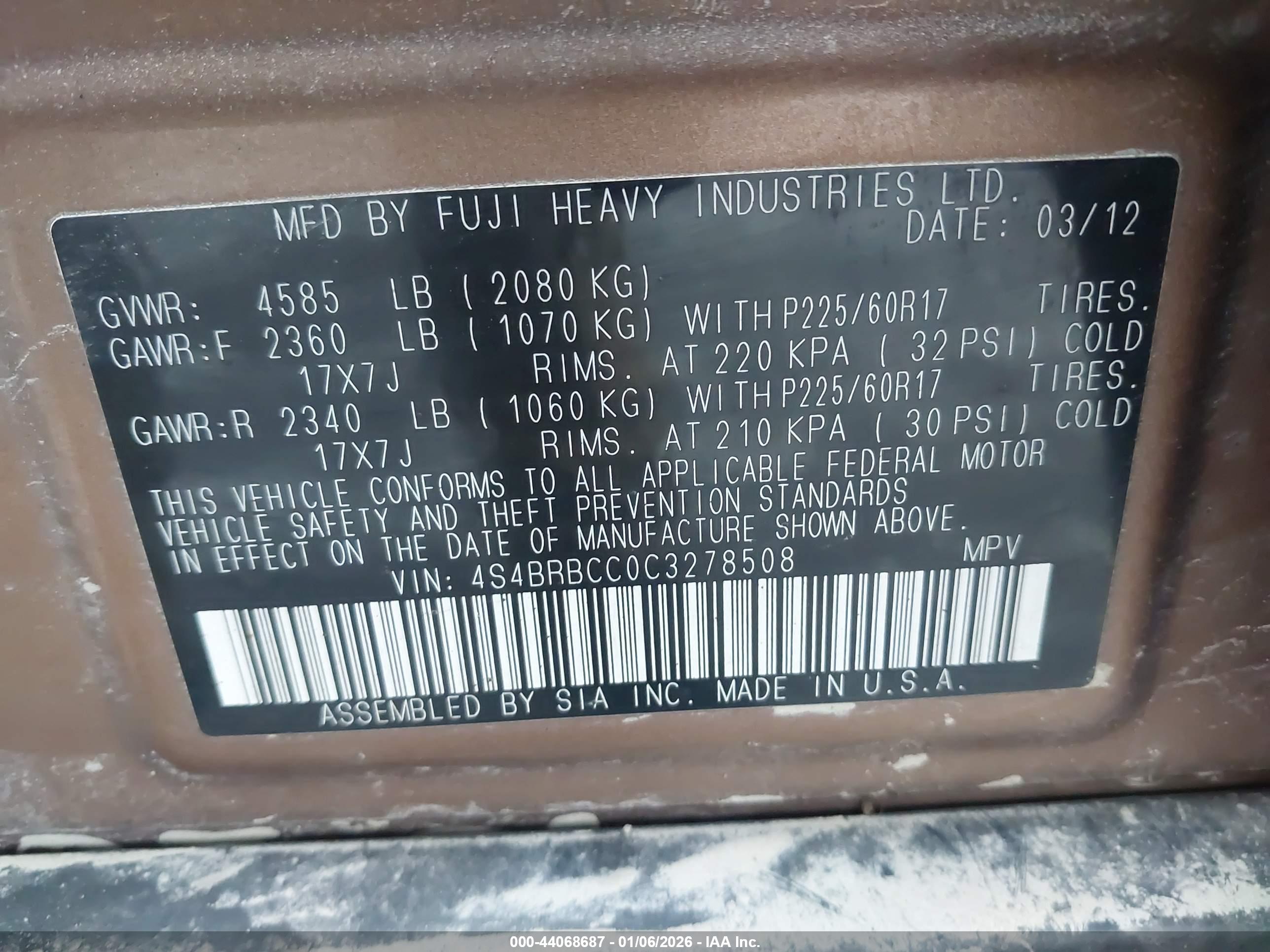 SUBARU OUTBACK image 9