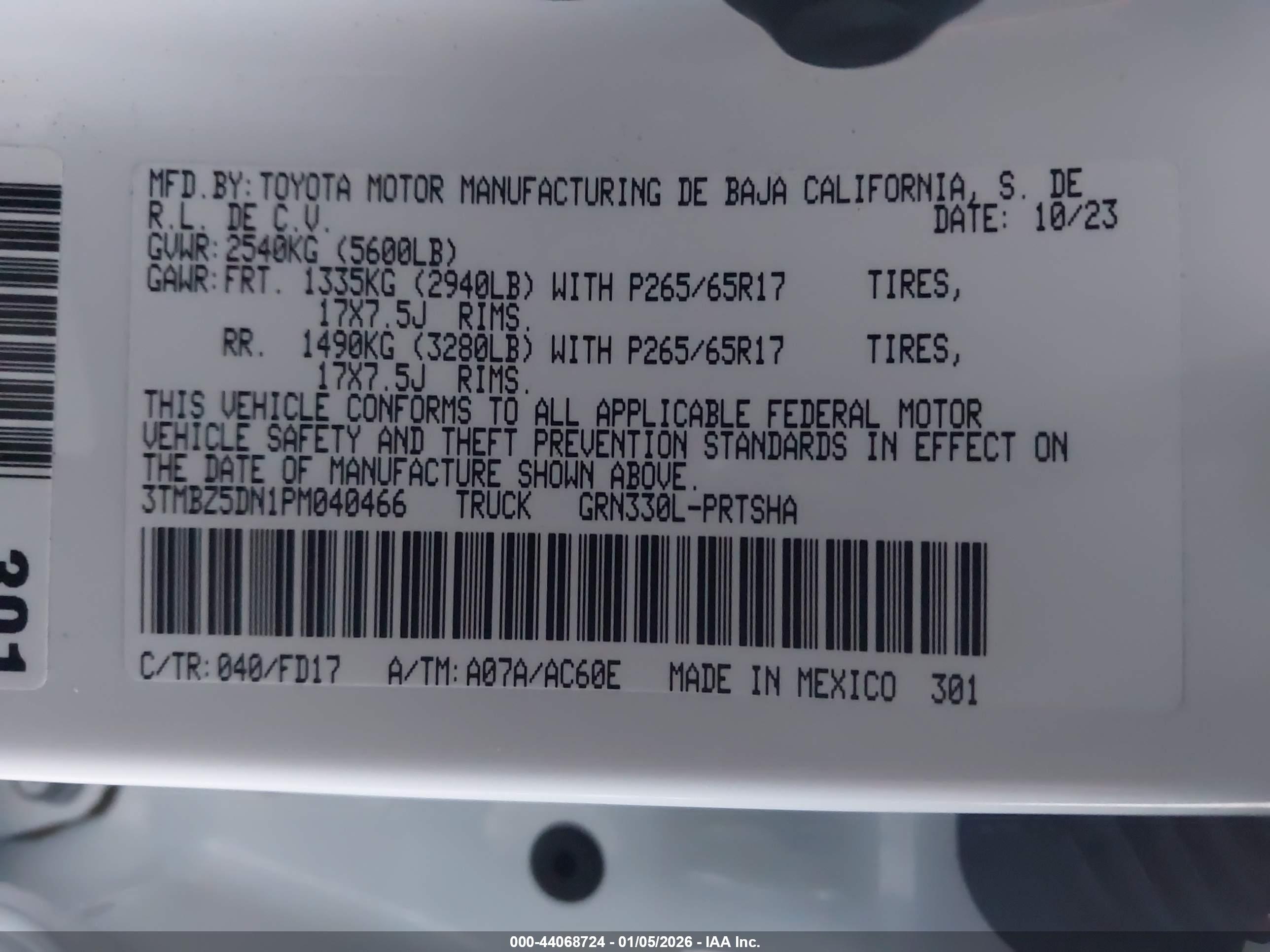 TOYOTA TACOMA image 9