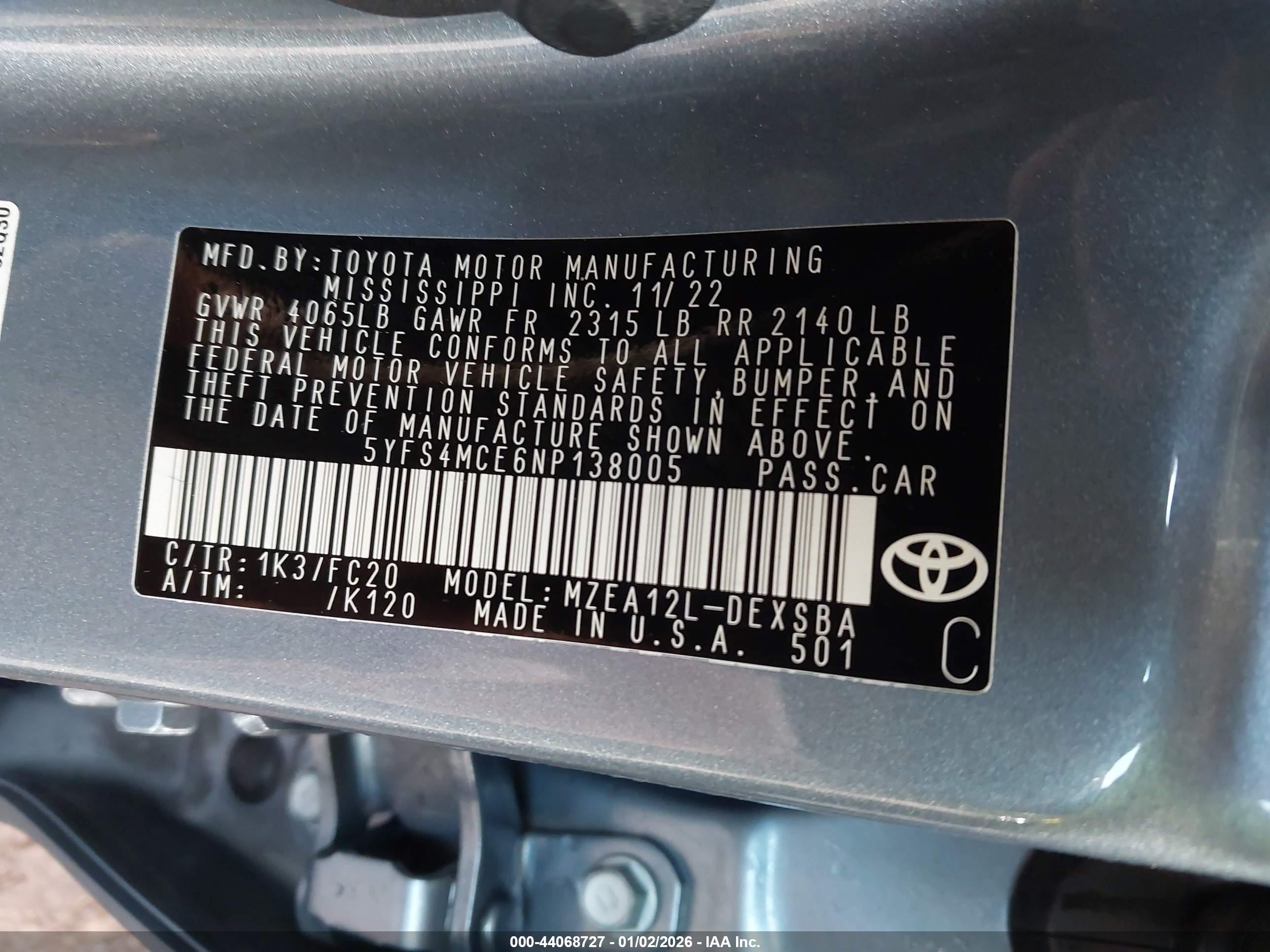 TOYOTA COROLLA image 9