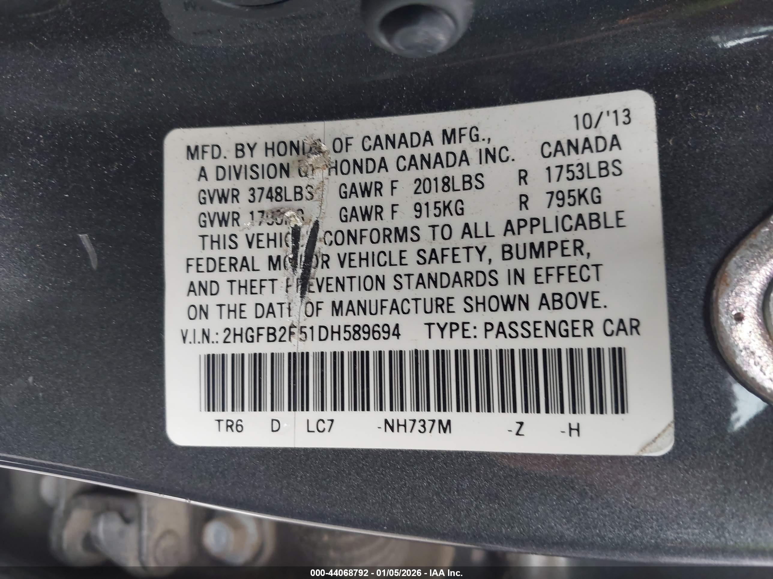 HONDA CIVIC image 9