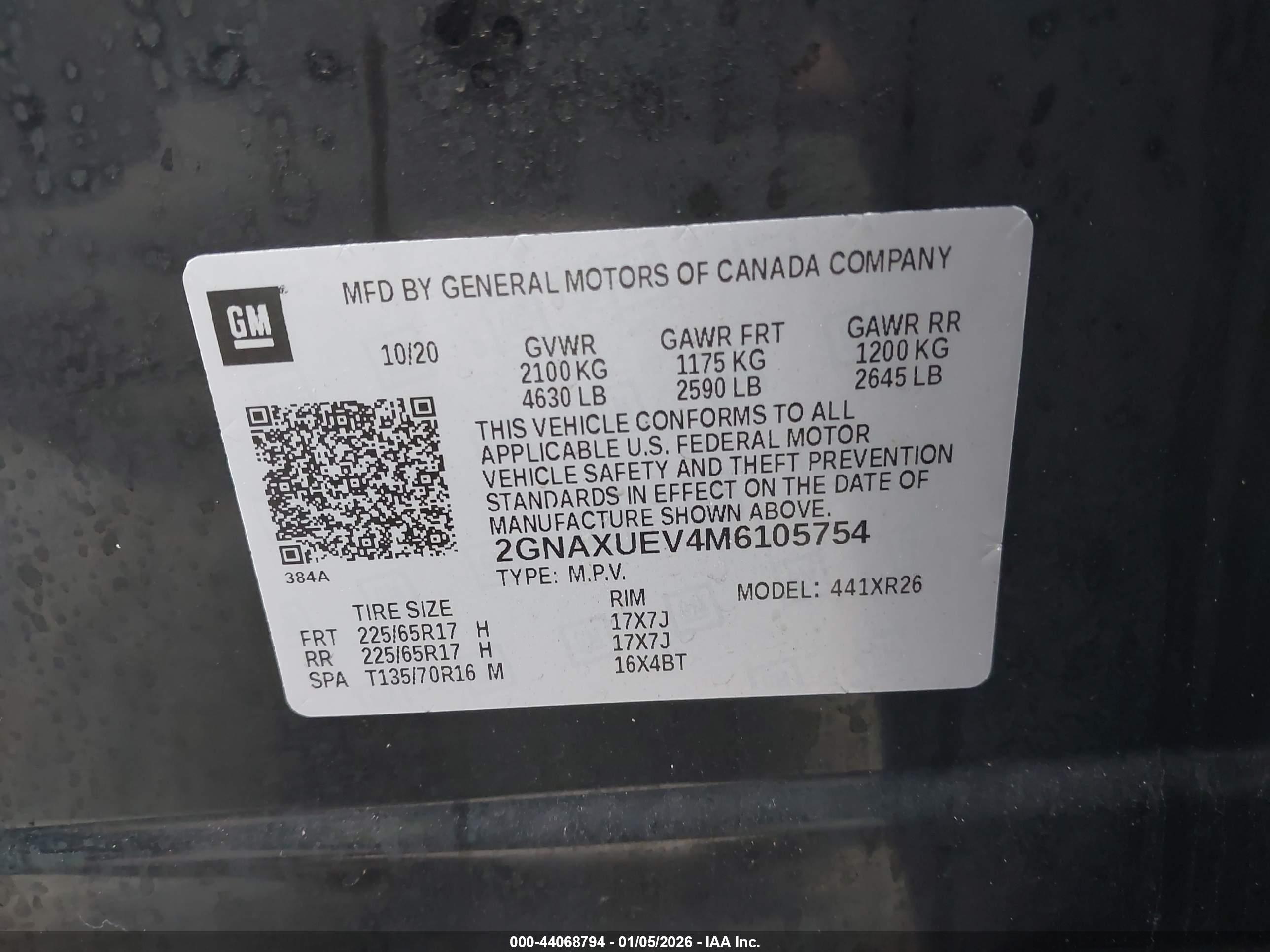 CHEVROLET EQUINOX image 9