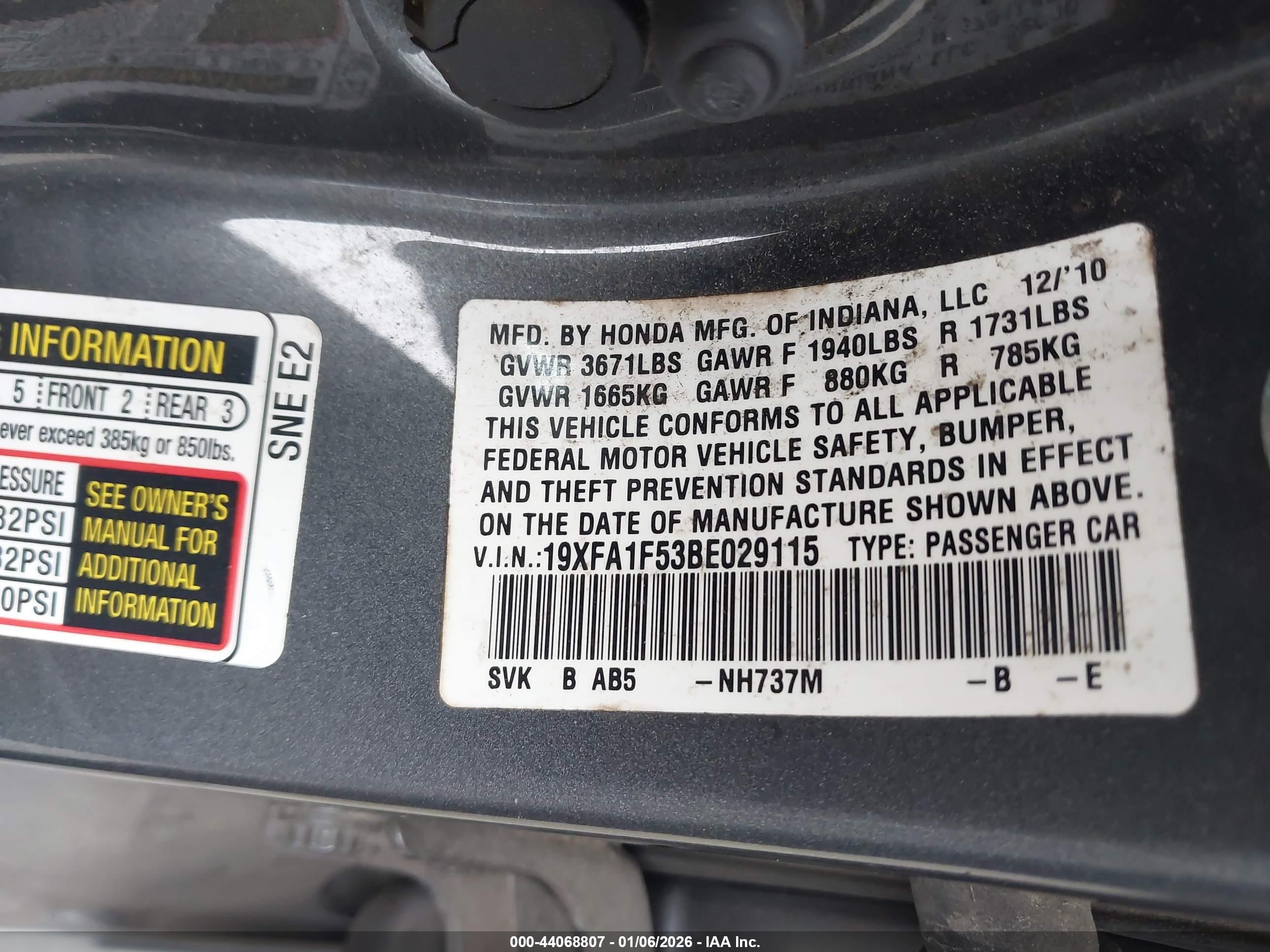 HONDA CIVIC image 9