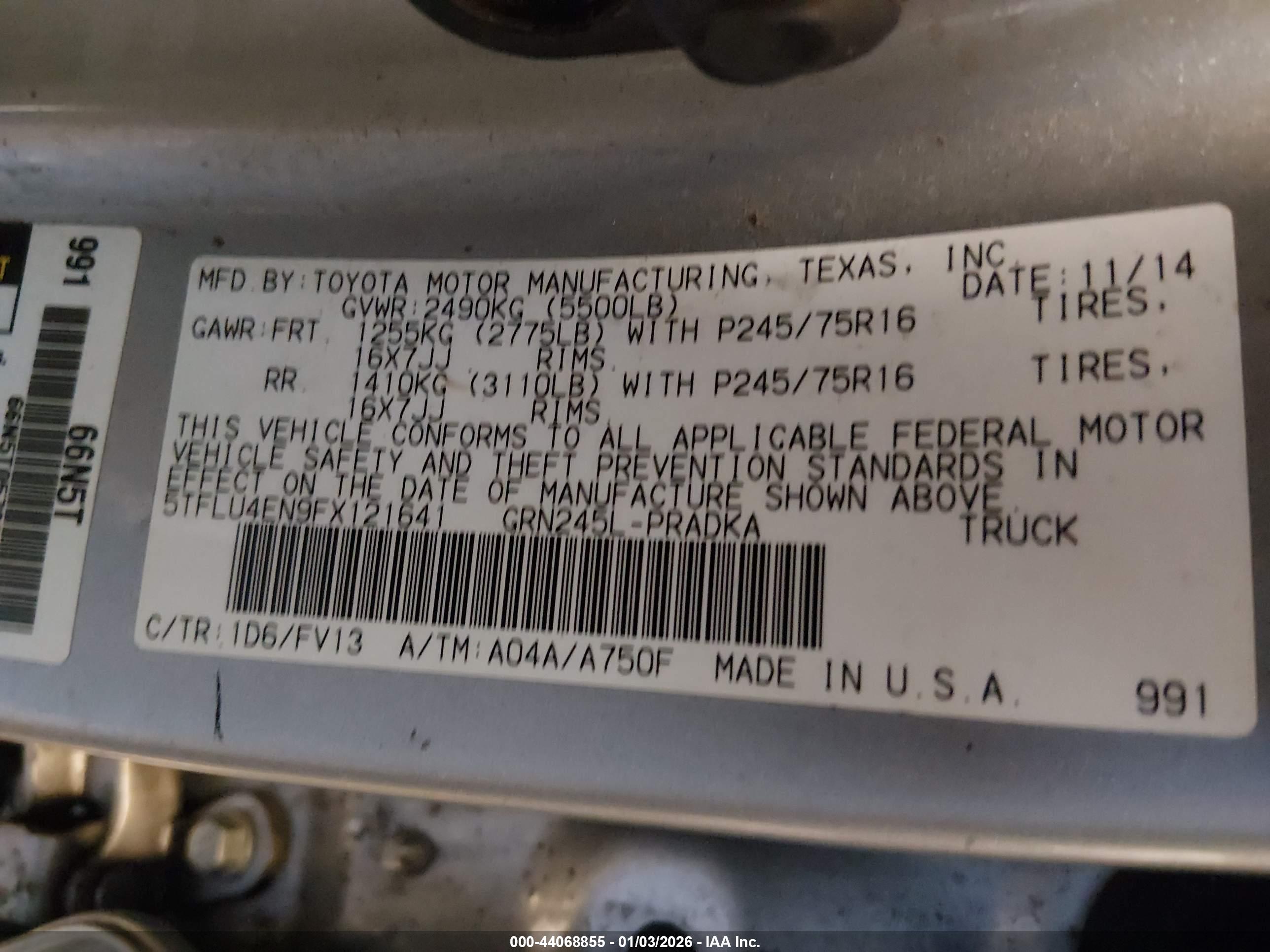 TOYOTA TACOMA image 9