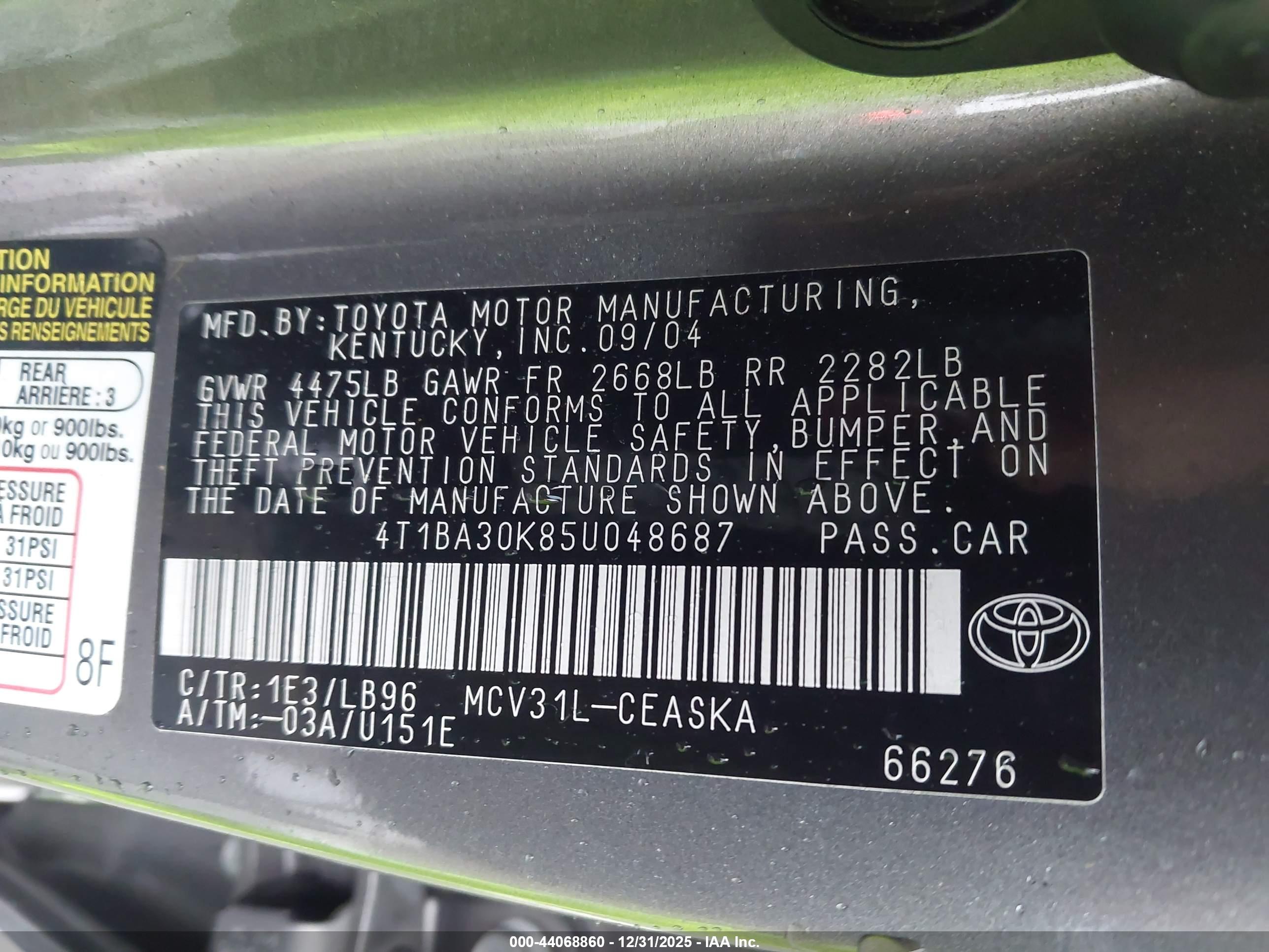 TOYOTA CAMRY image 9