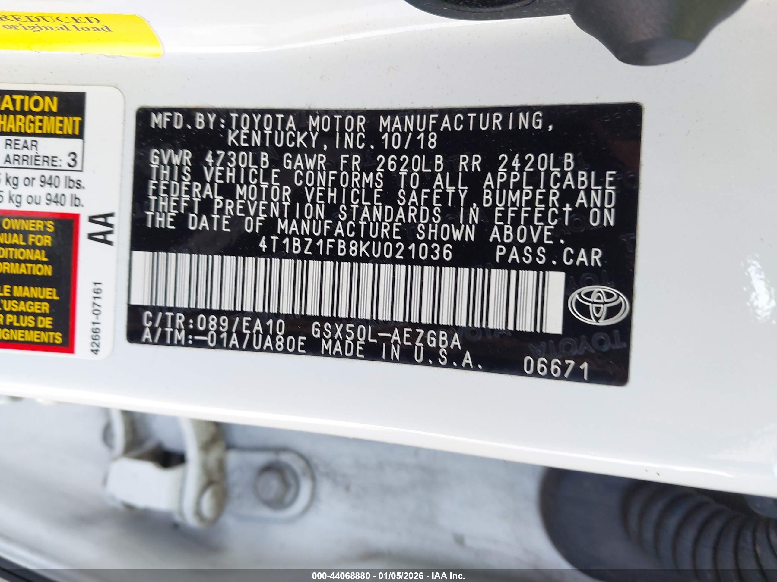TOYOTA AVALON image 9