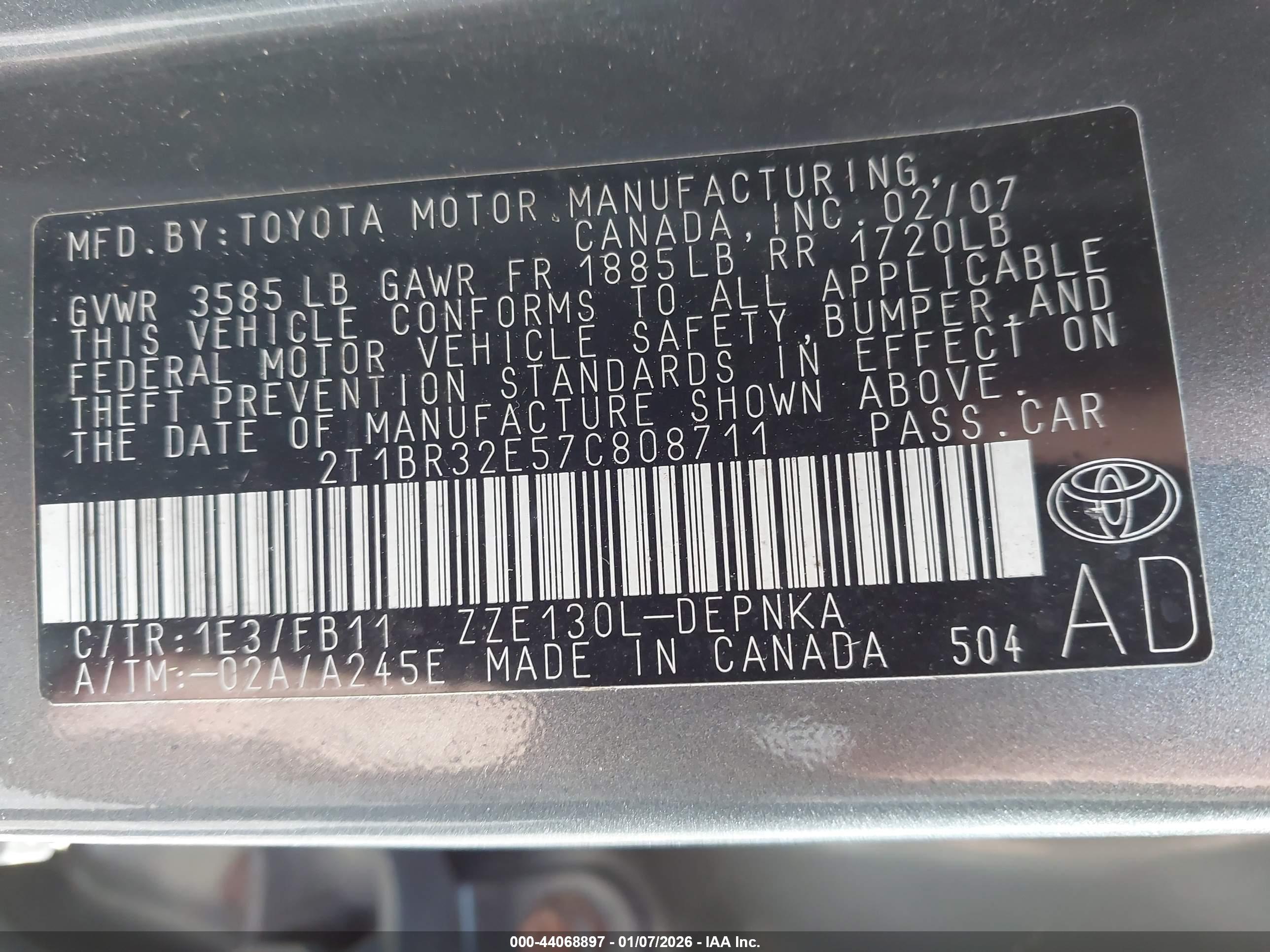 TOYOTA COROLLA image 9