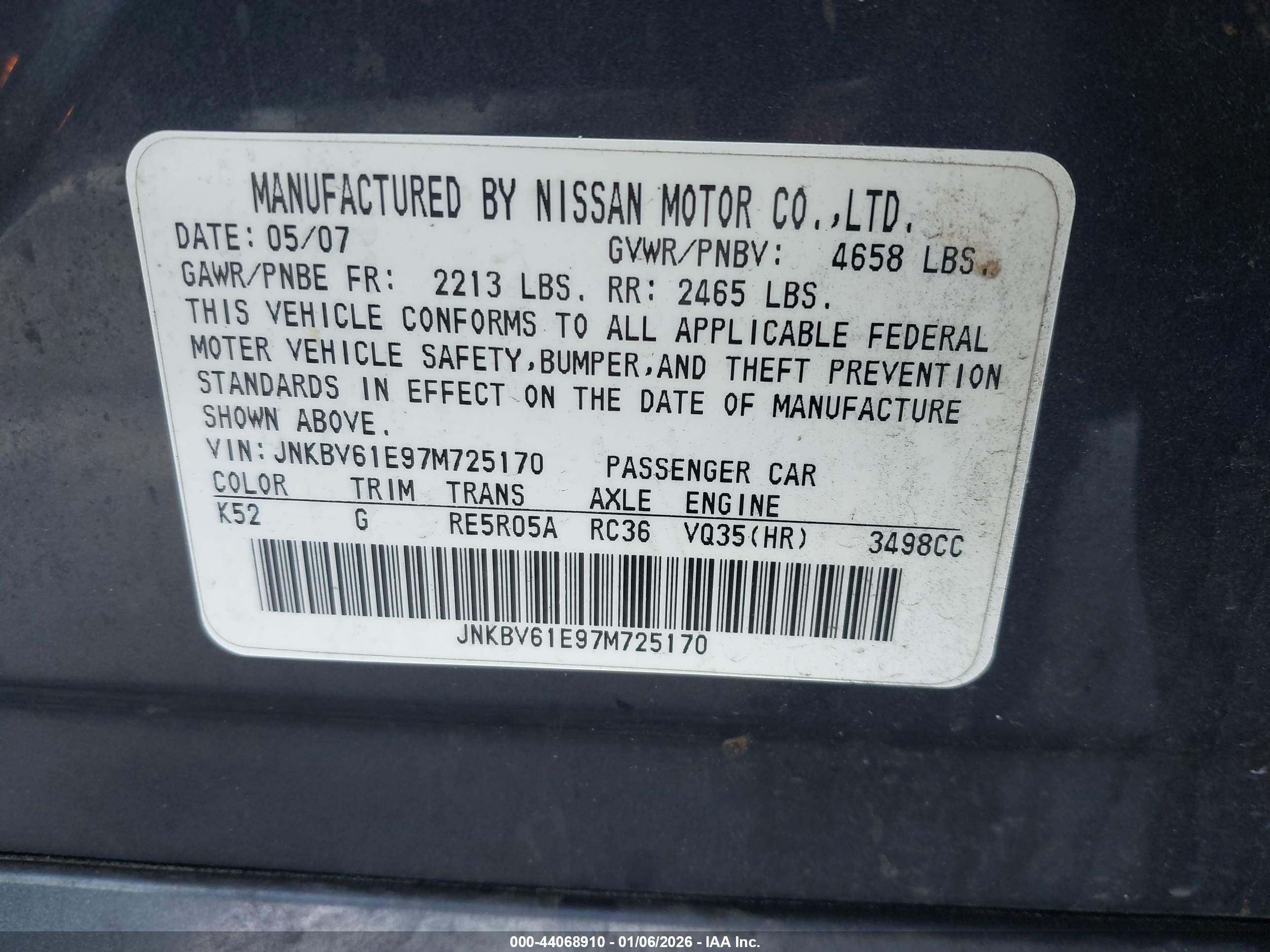 INFINITI G35 image 9