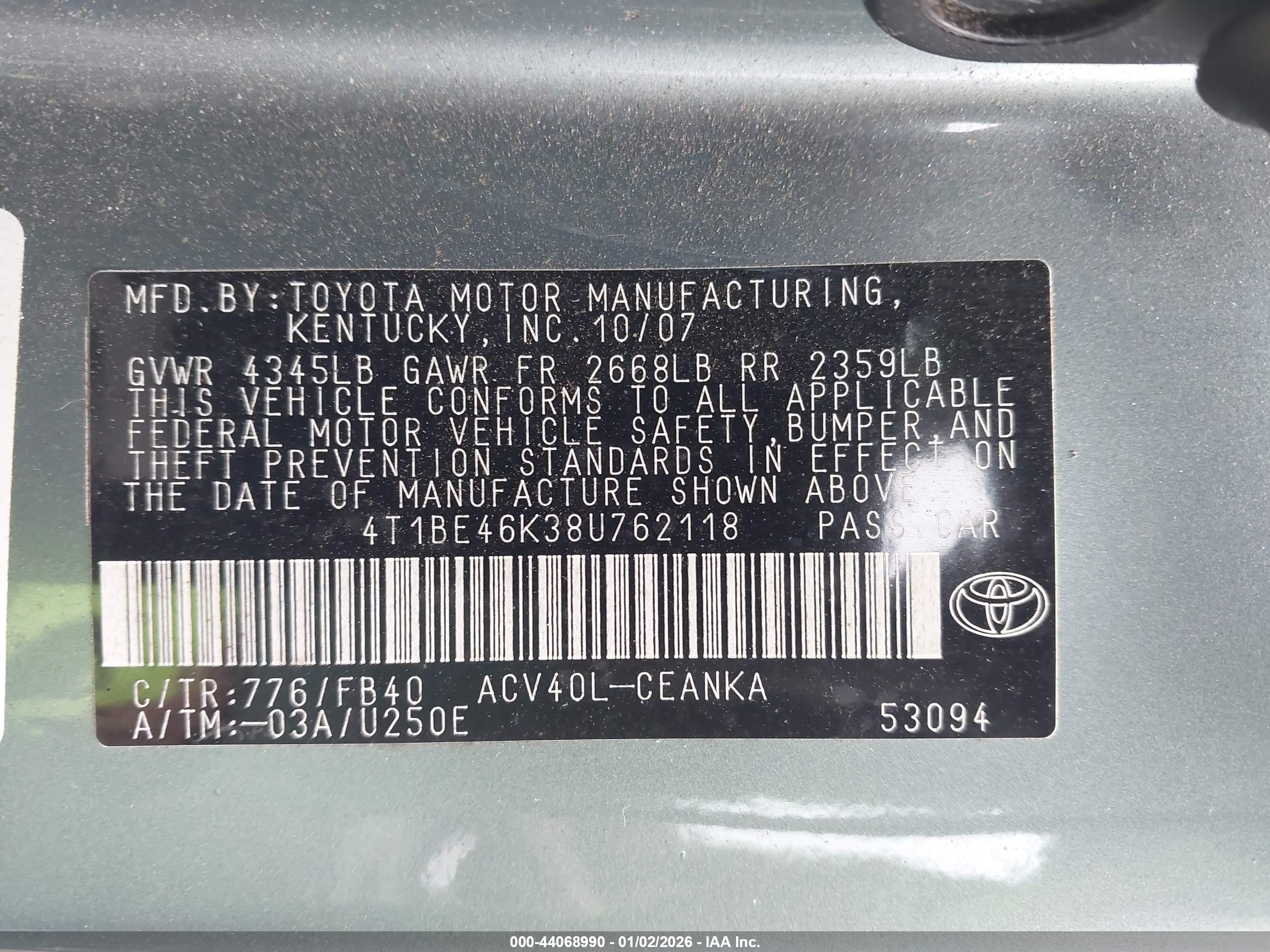 TOYOTA CAMRY image 9