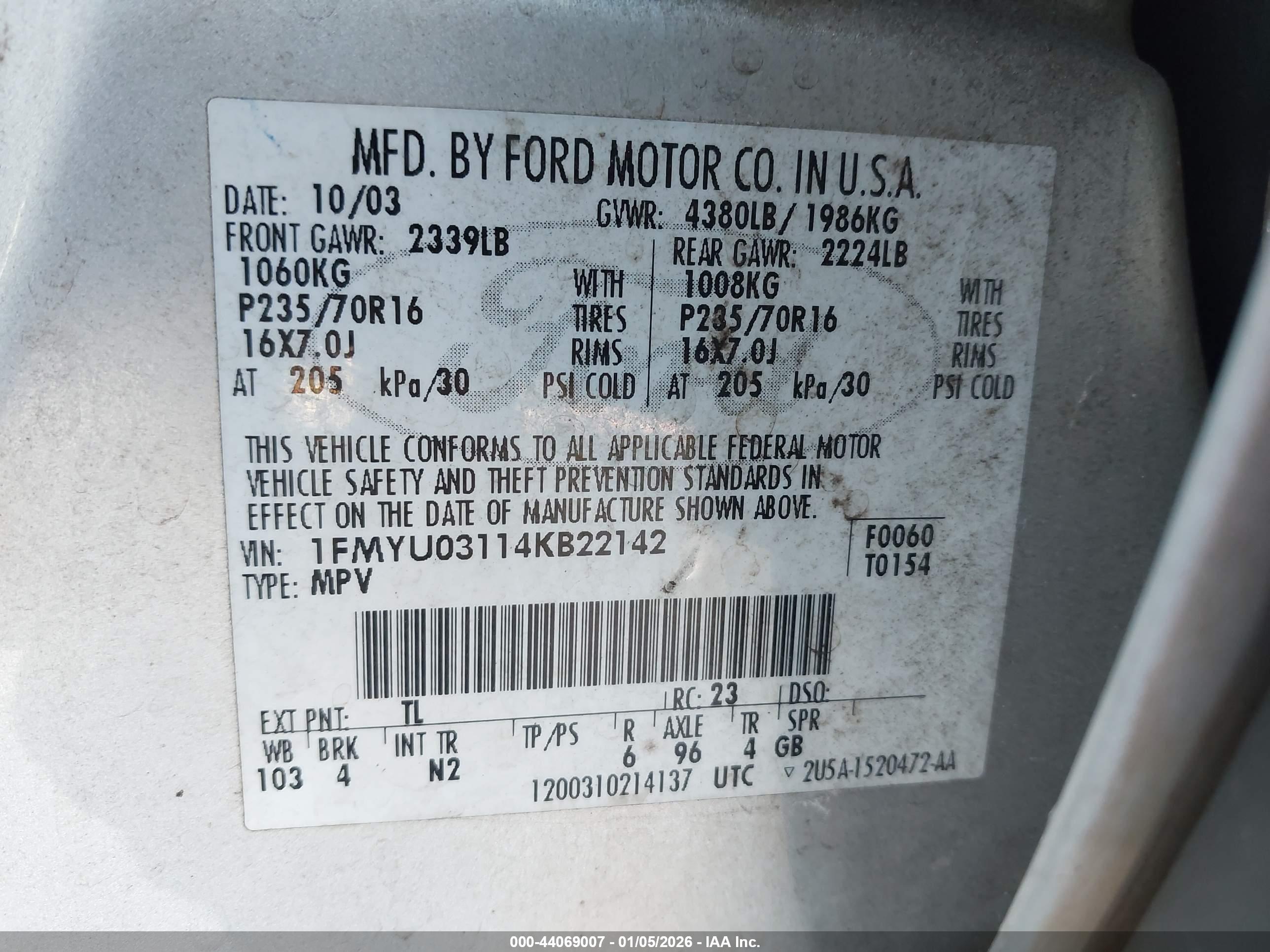FORD ESCAPE image 9