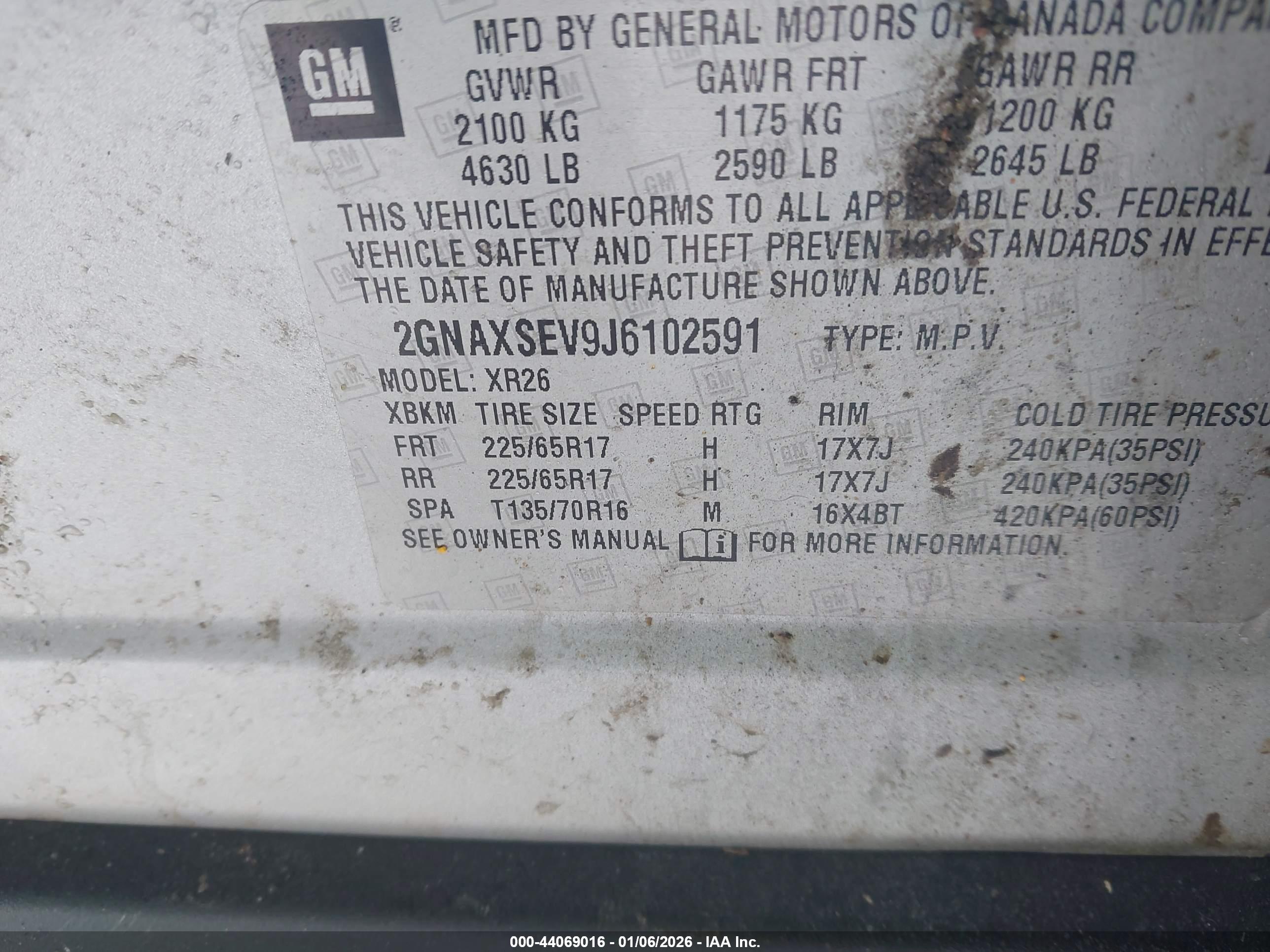 CHEVROLET EQUINOX image 9