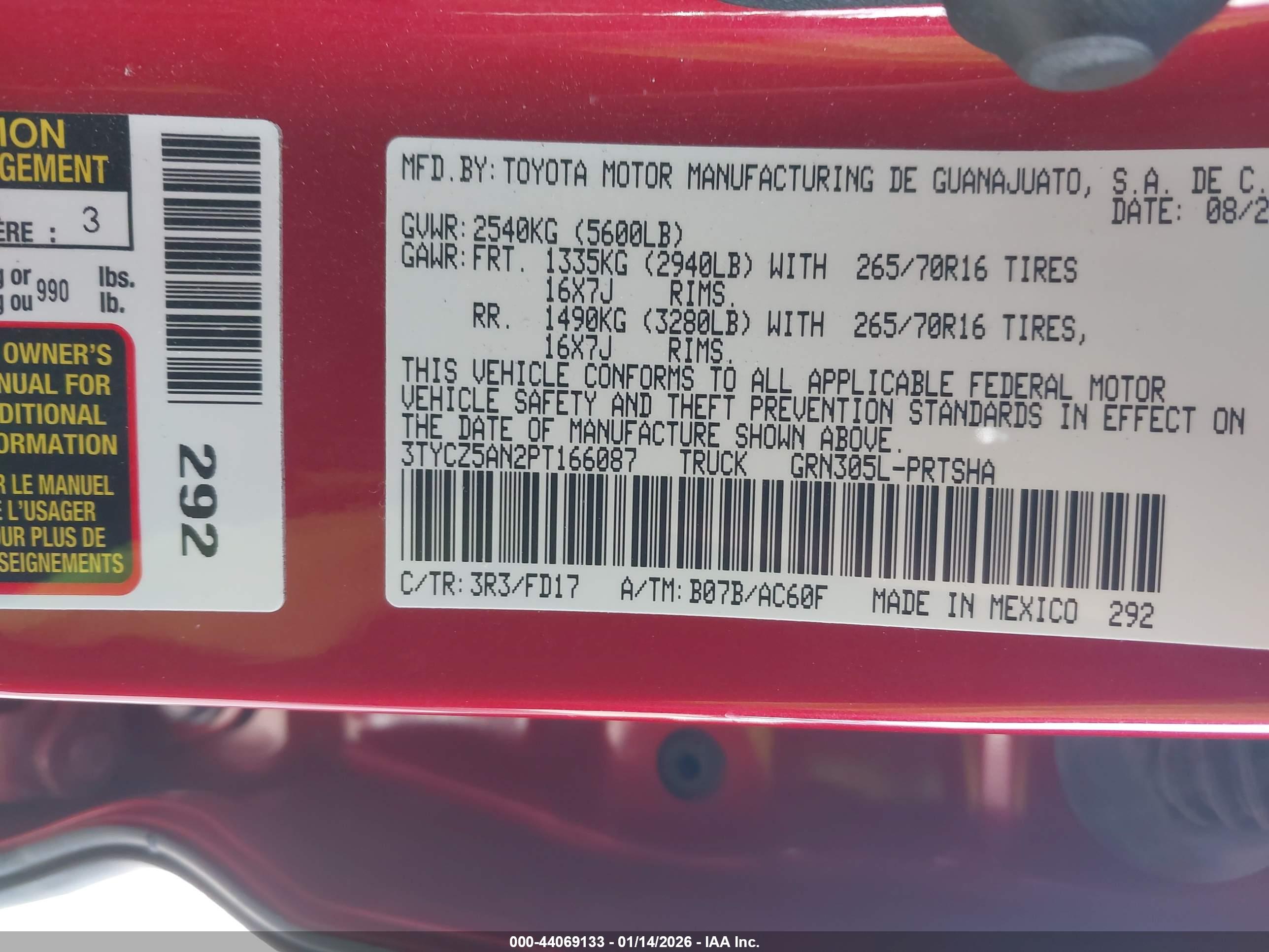 TOYOTA TACOMA image 9