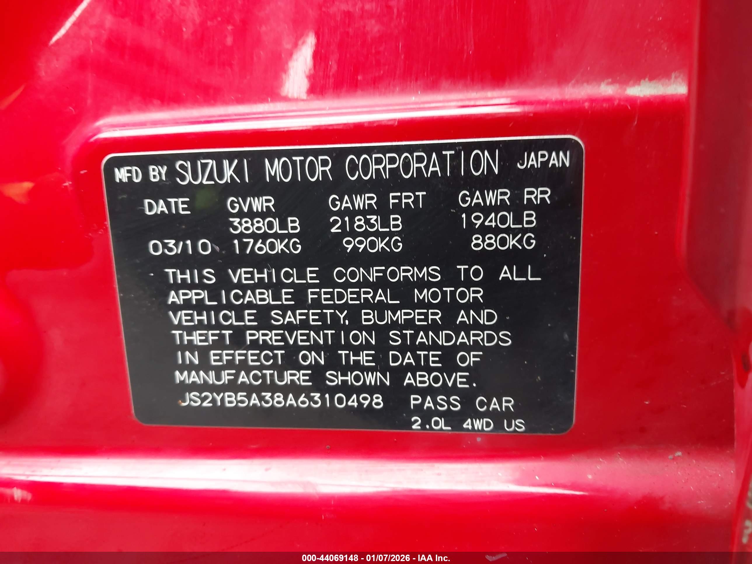 SUZUKI SX4 image 9
