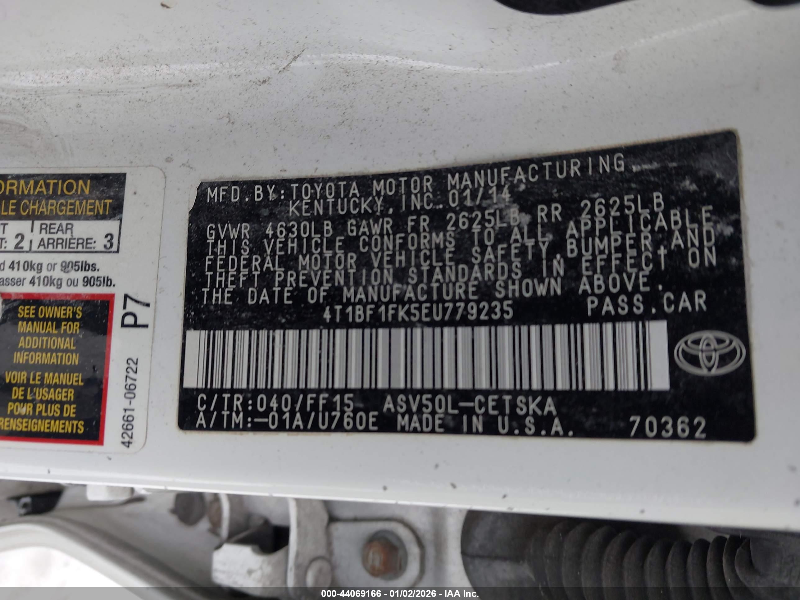 TOYOTA CAMRY image 9