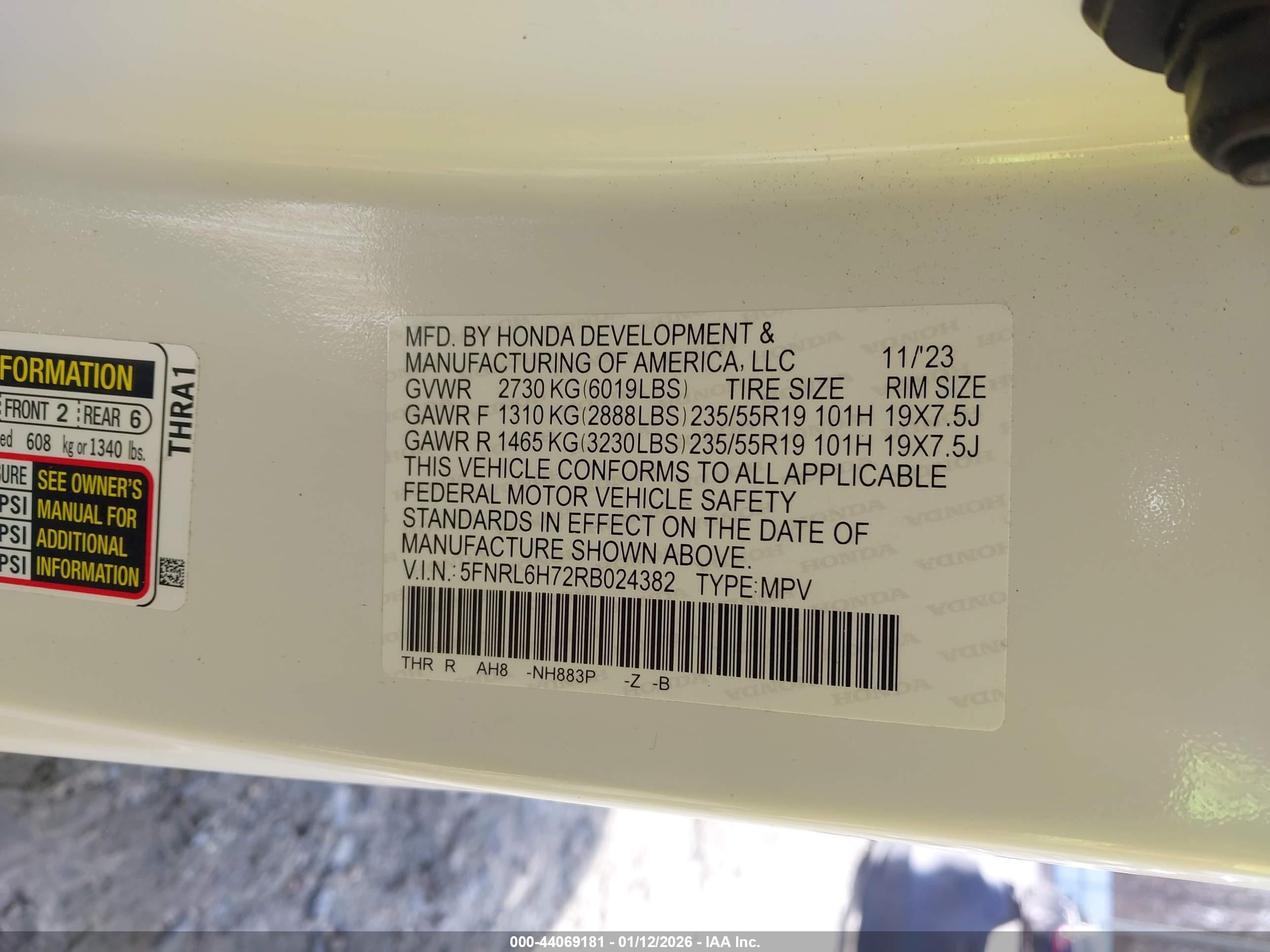HONDA ODYSSEY image 9