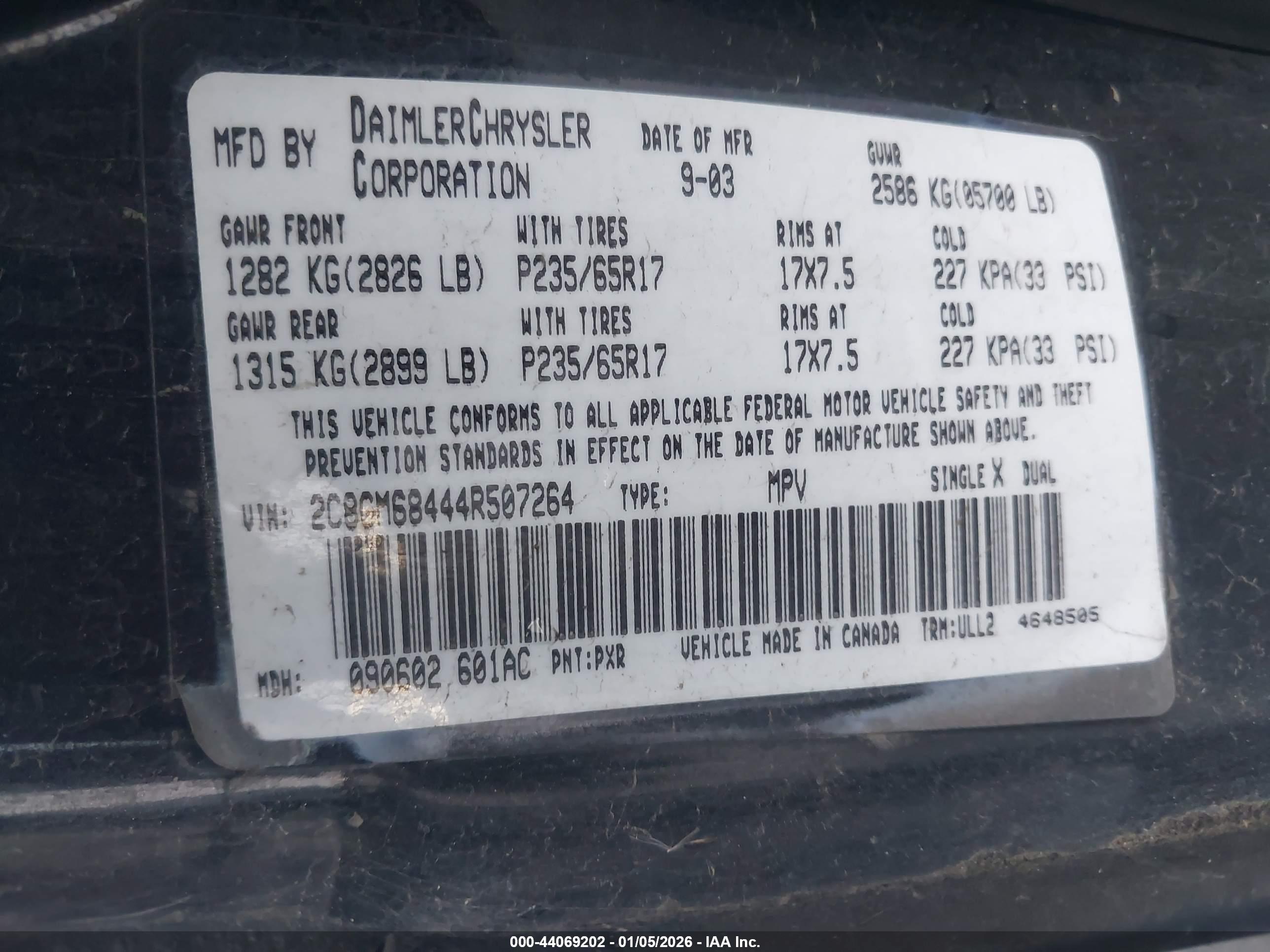CHRYSLER PACIFICA image 9