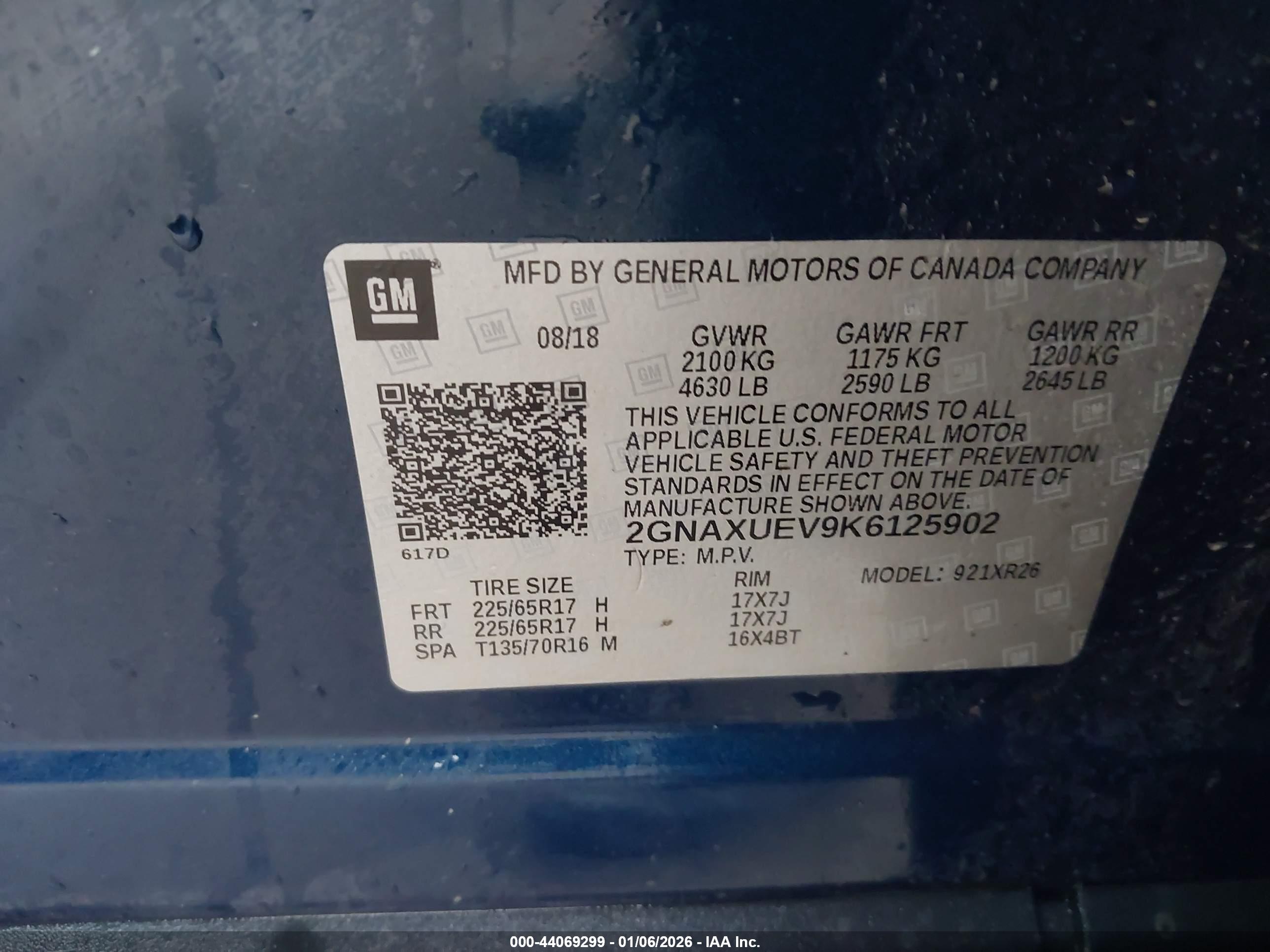 CHEVROLET EQUINOX image 9