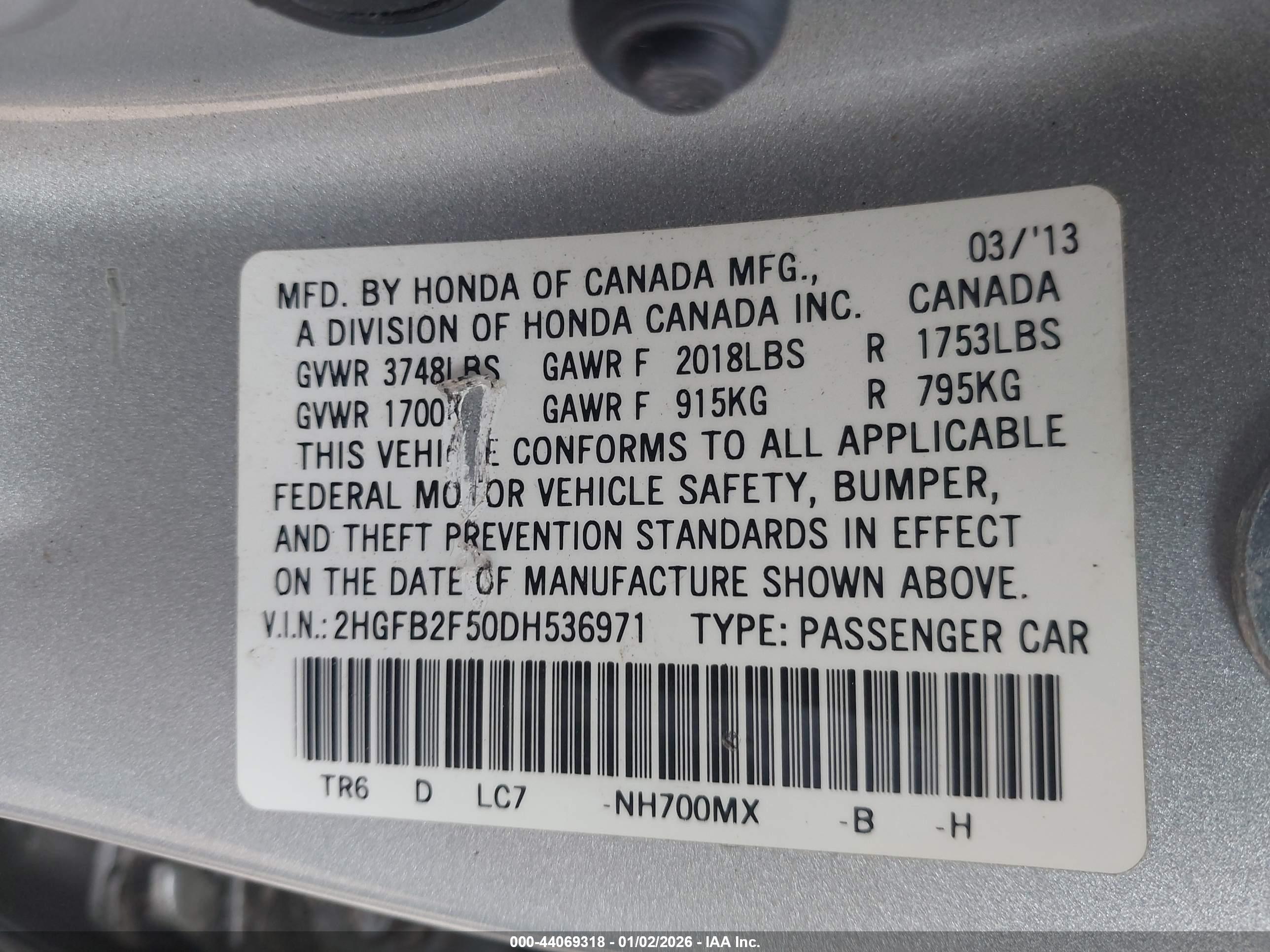 HONDA CIVIC image 9