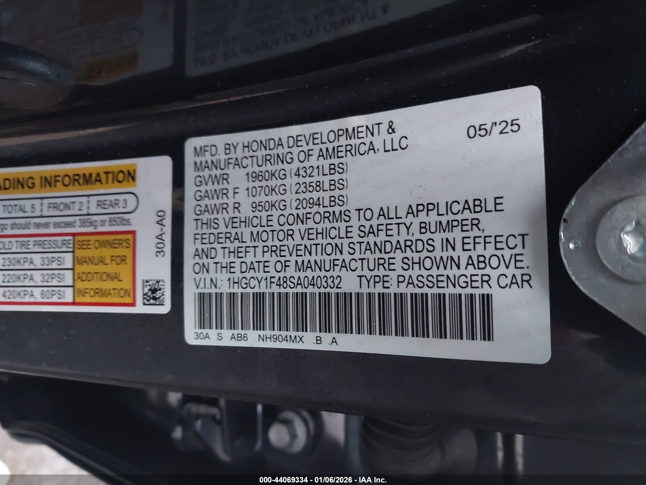 HONDA ACCORD image 9