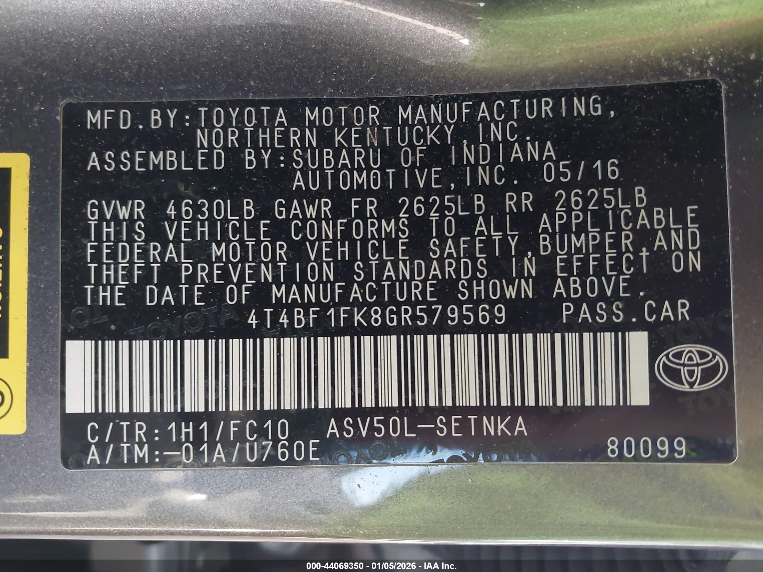 TOYOTA CAMRY image 9