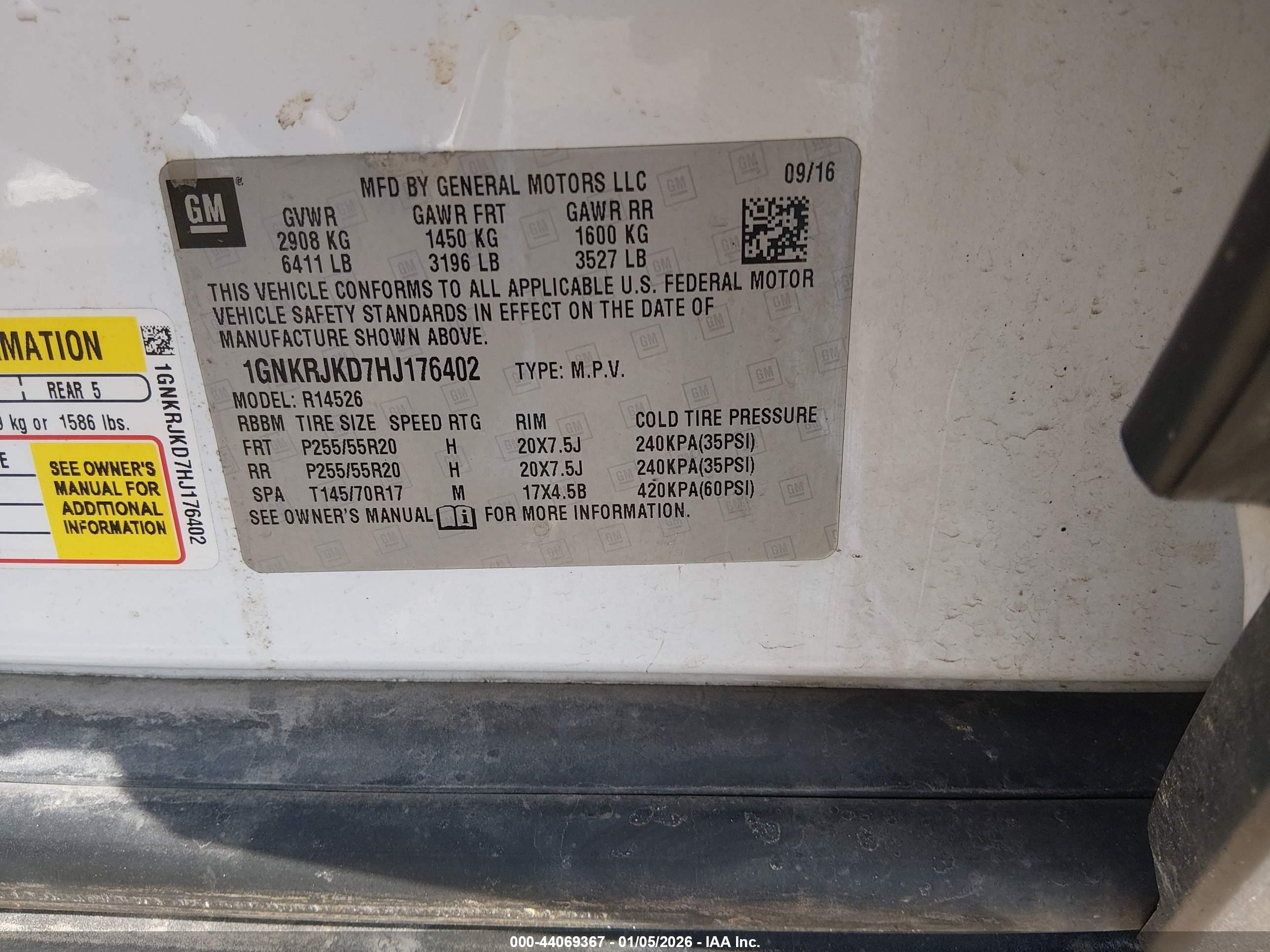 CHEVROLET TRAVERSE image 9
