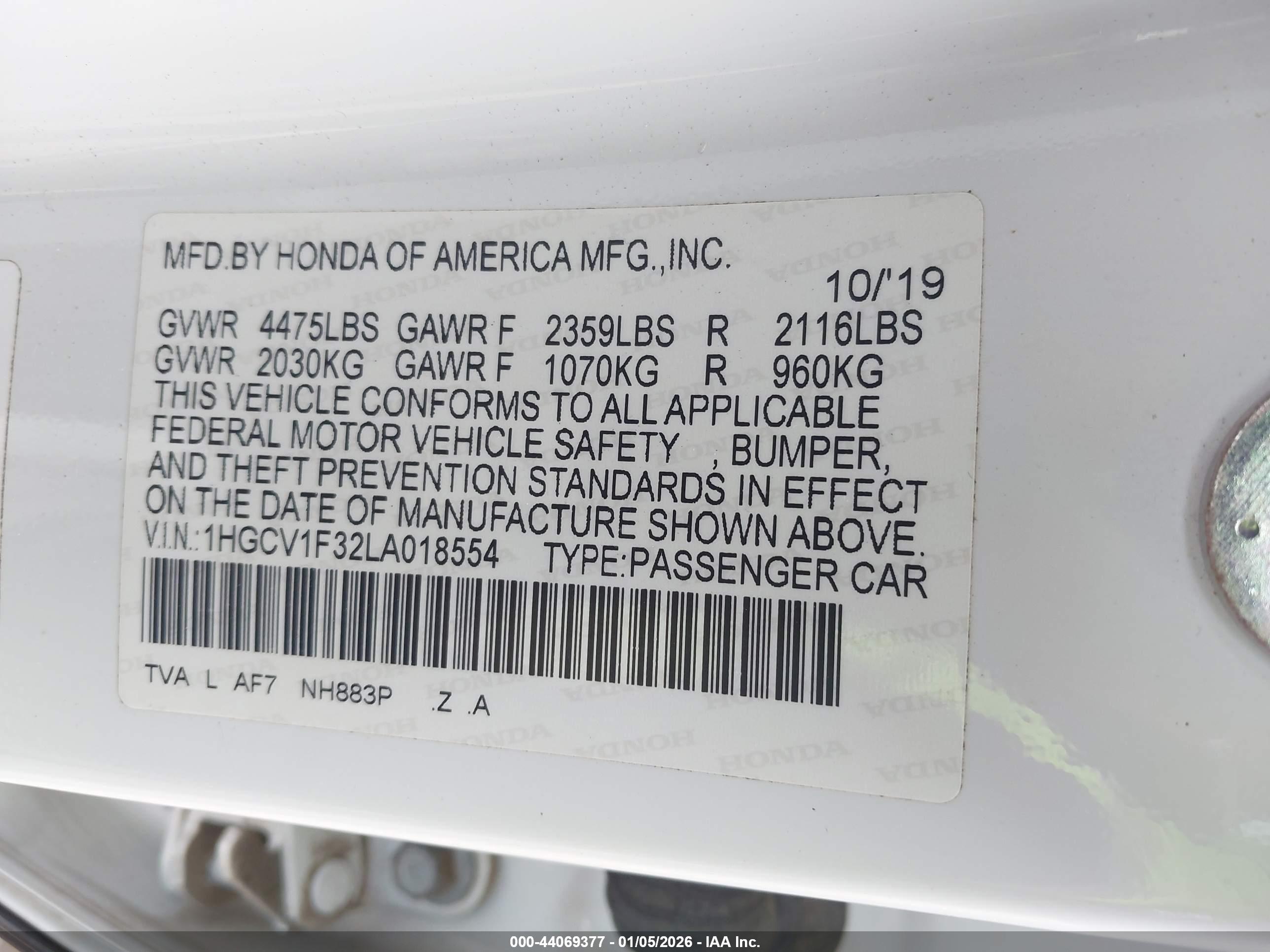 HONDA ACCORD image 9