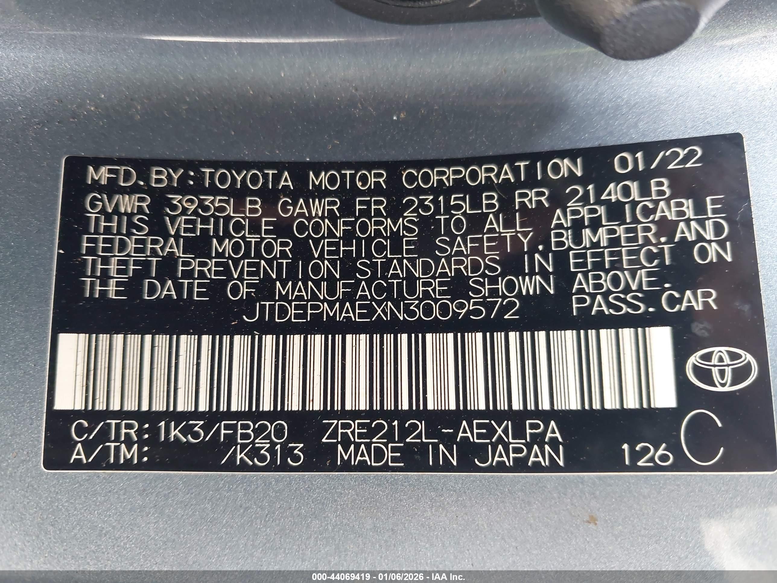 TOYOTA COROLLA image 9