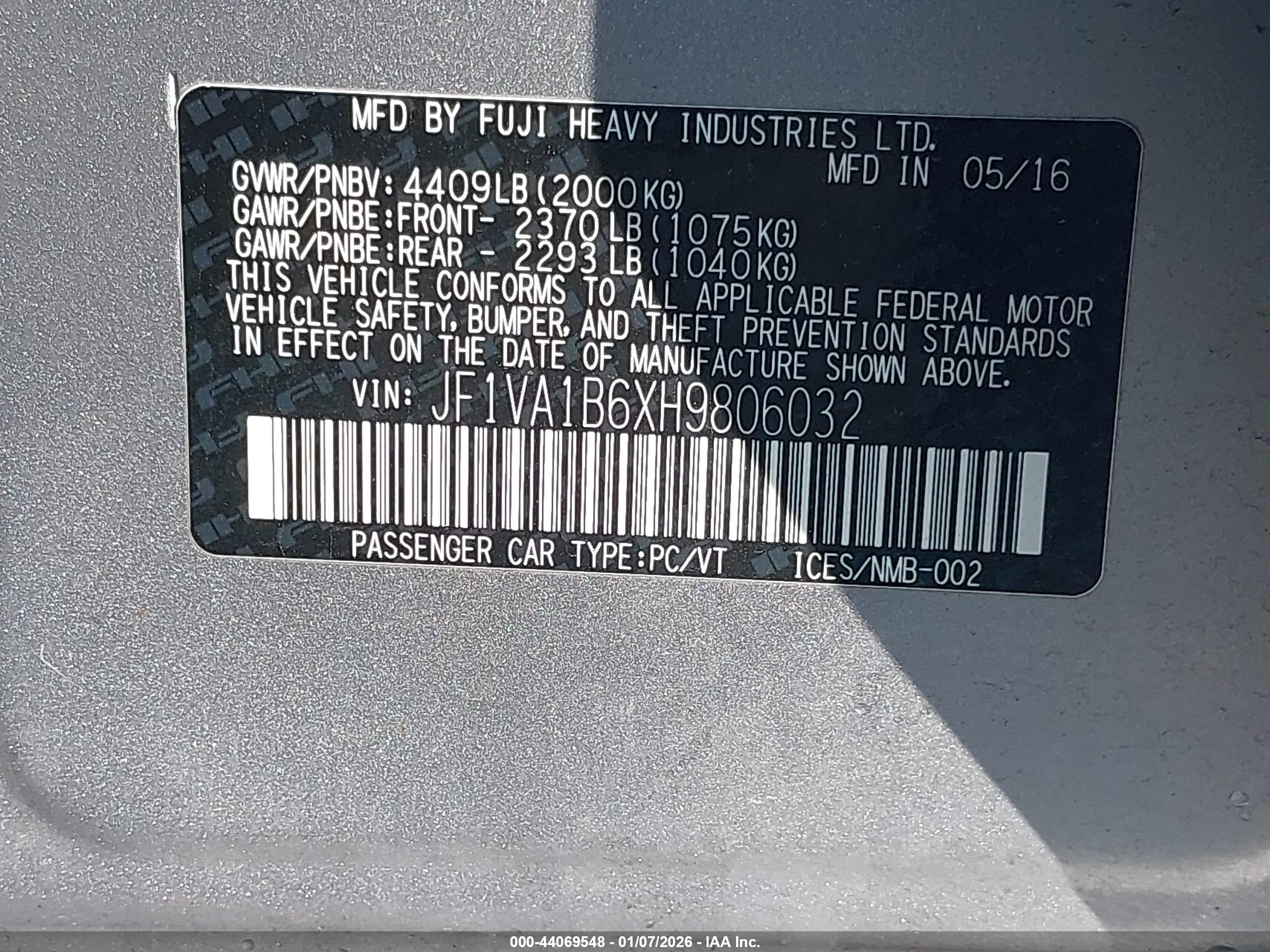 SUBARU WRX image 9
