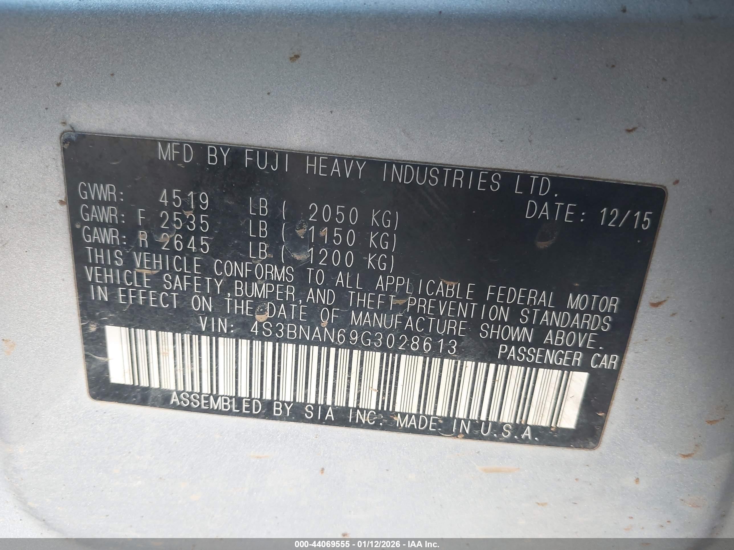 SUBARU LEGACY image 9