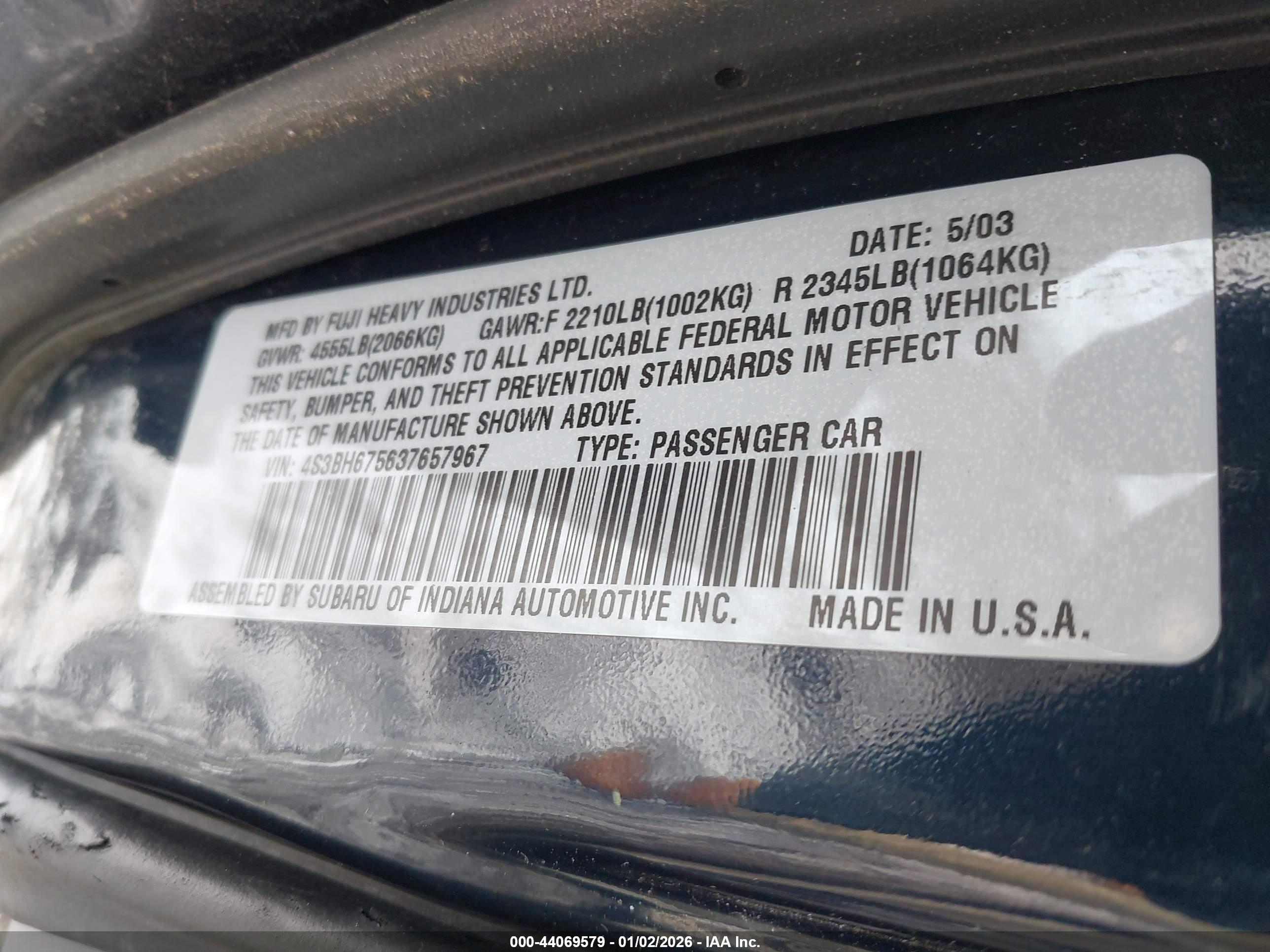 SUBARU OUTBACK image 9