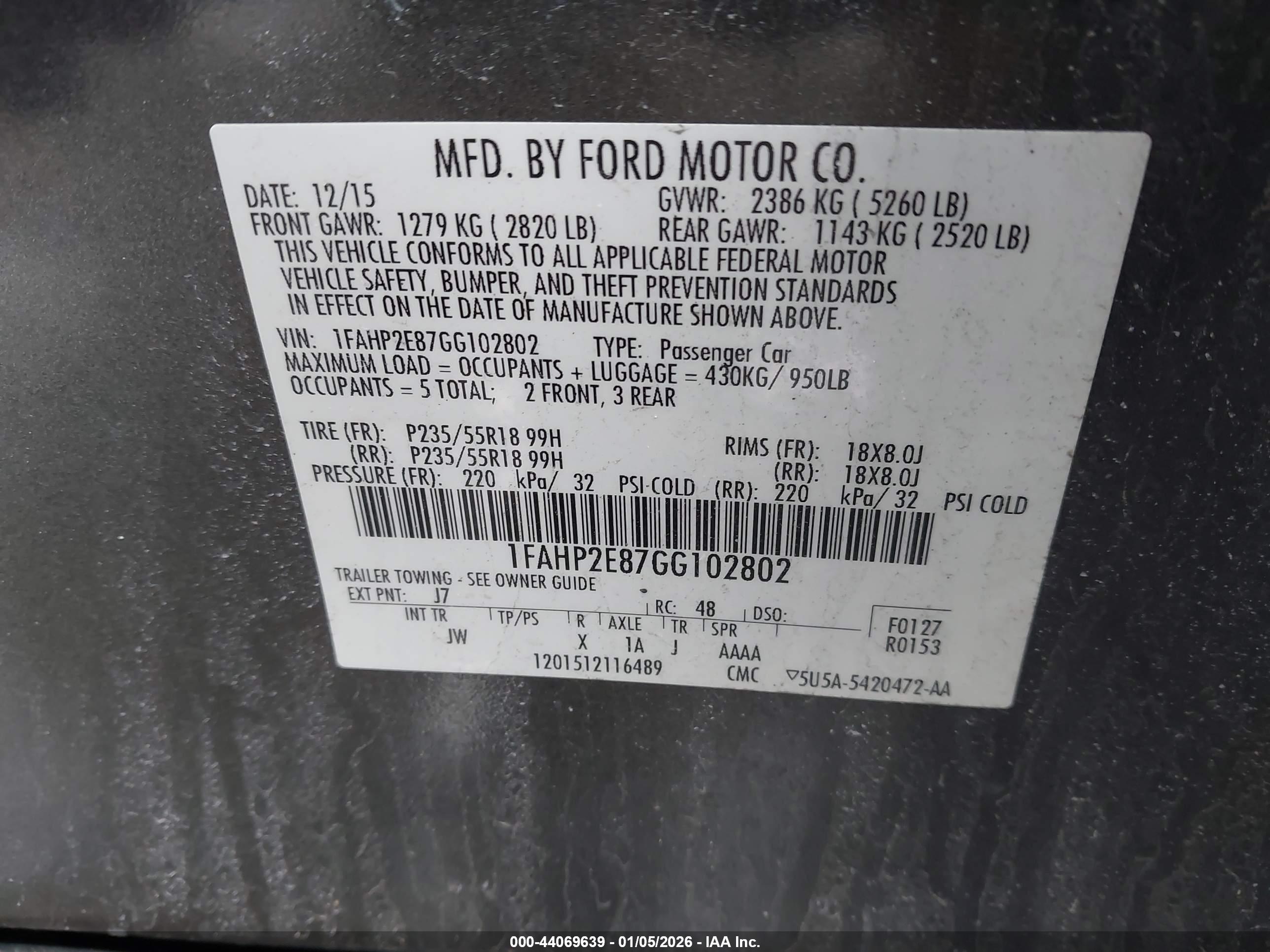 FORD TAURUS image 9