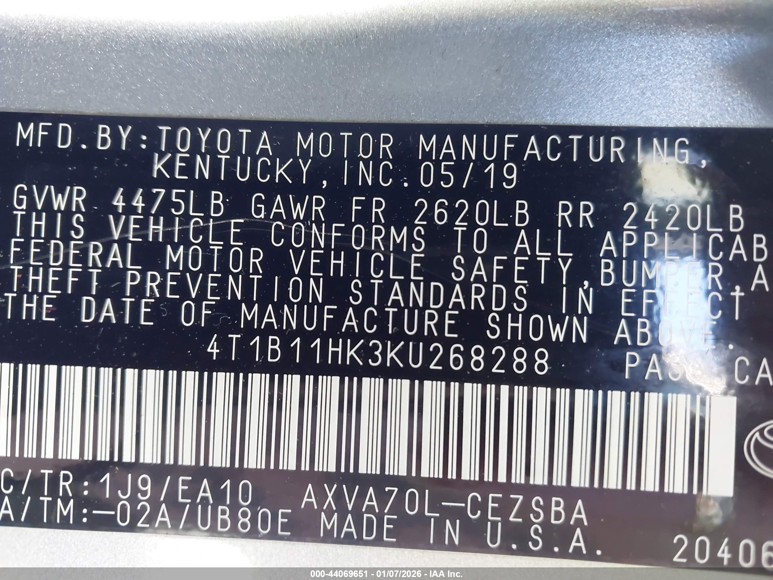 TOYOTA CAMRY image 9