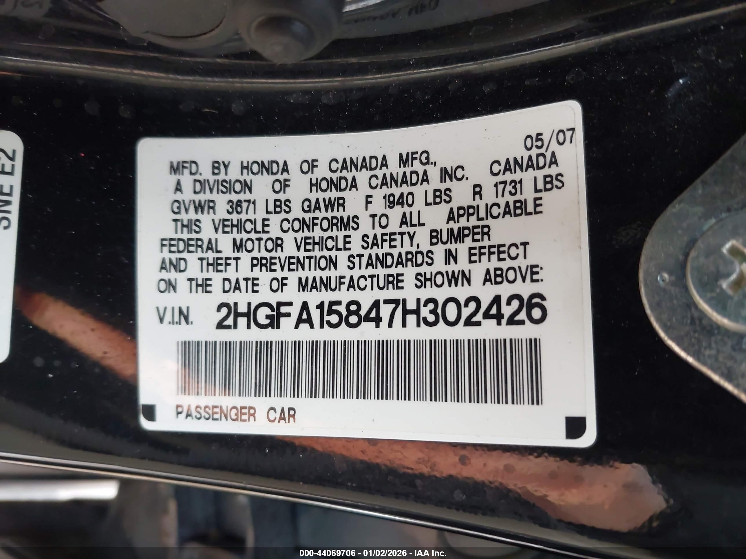 HONDA CIVIC image 9