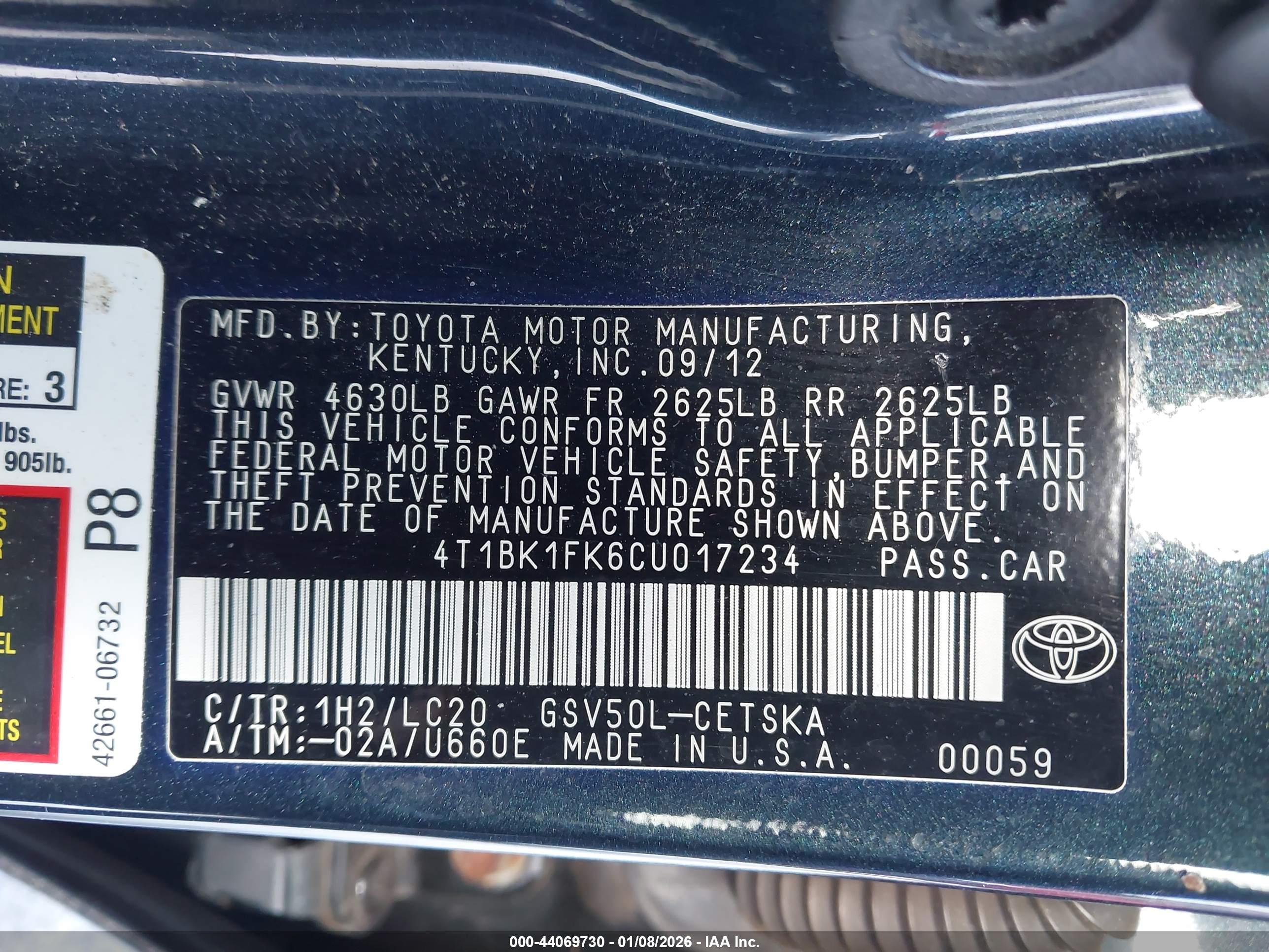 TOYOTA CAMRY image 9