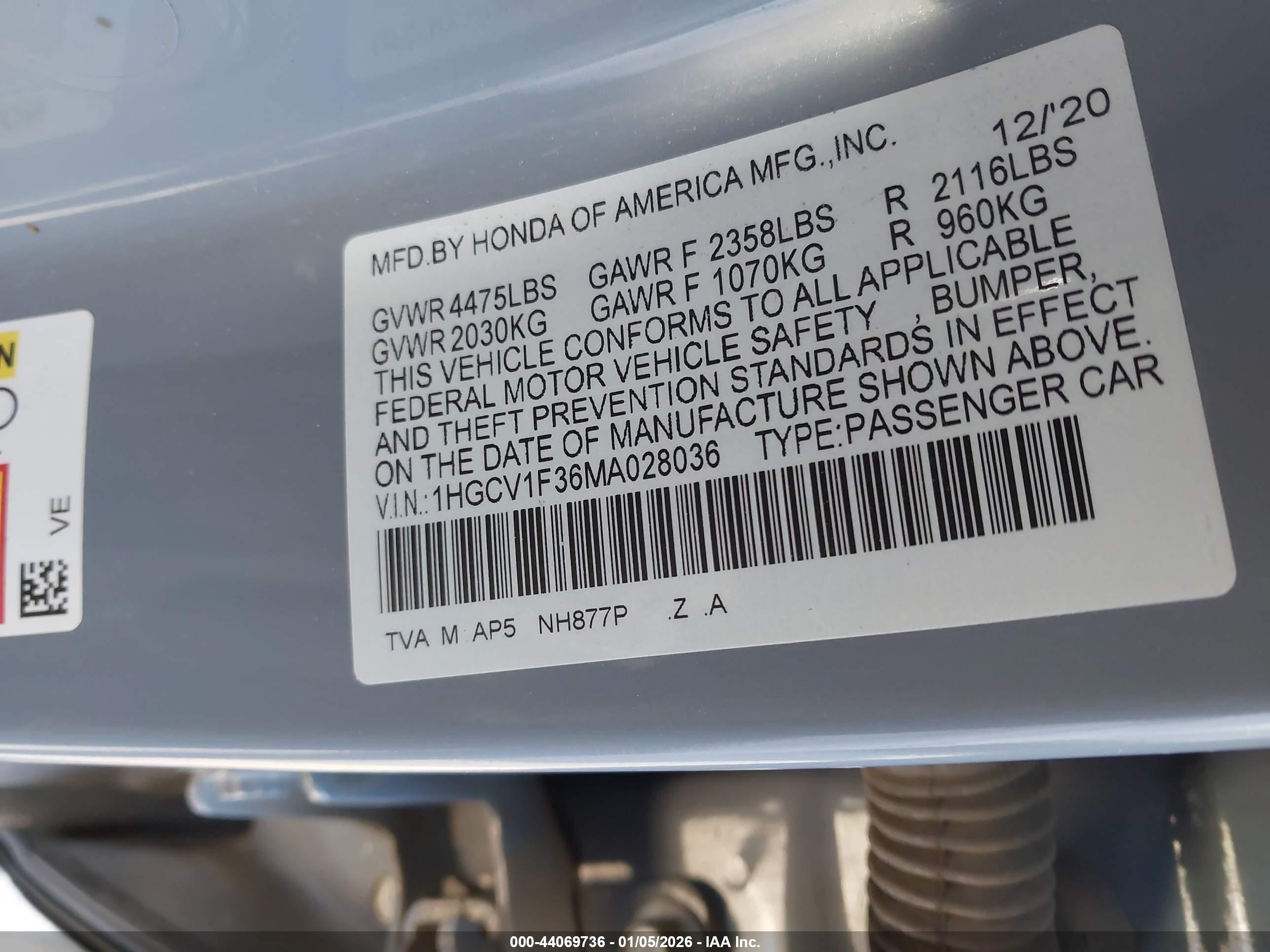 HONDA ACCORD image 9