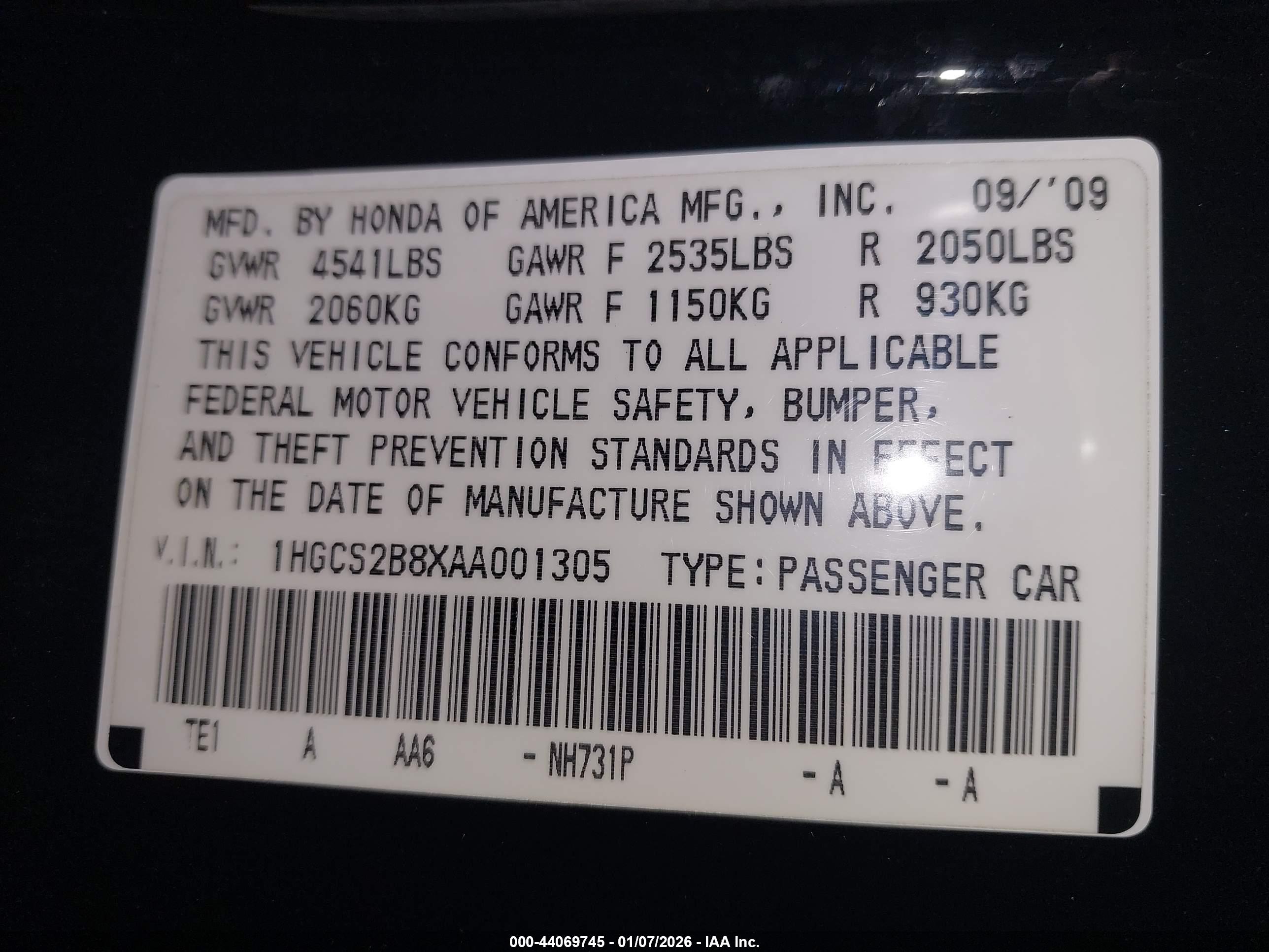 HONDA ACCORD image 9