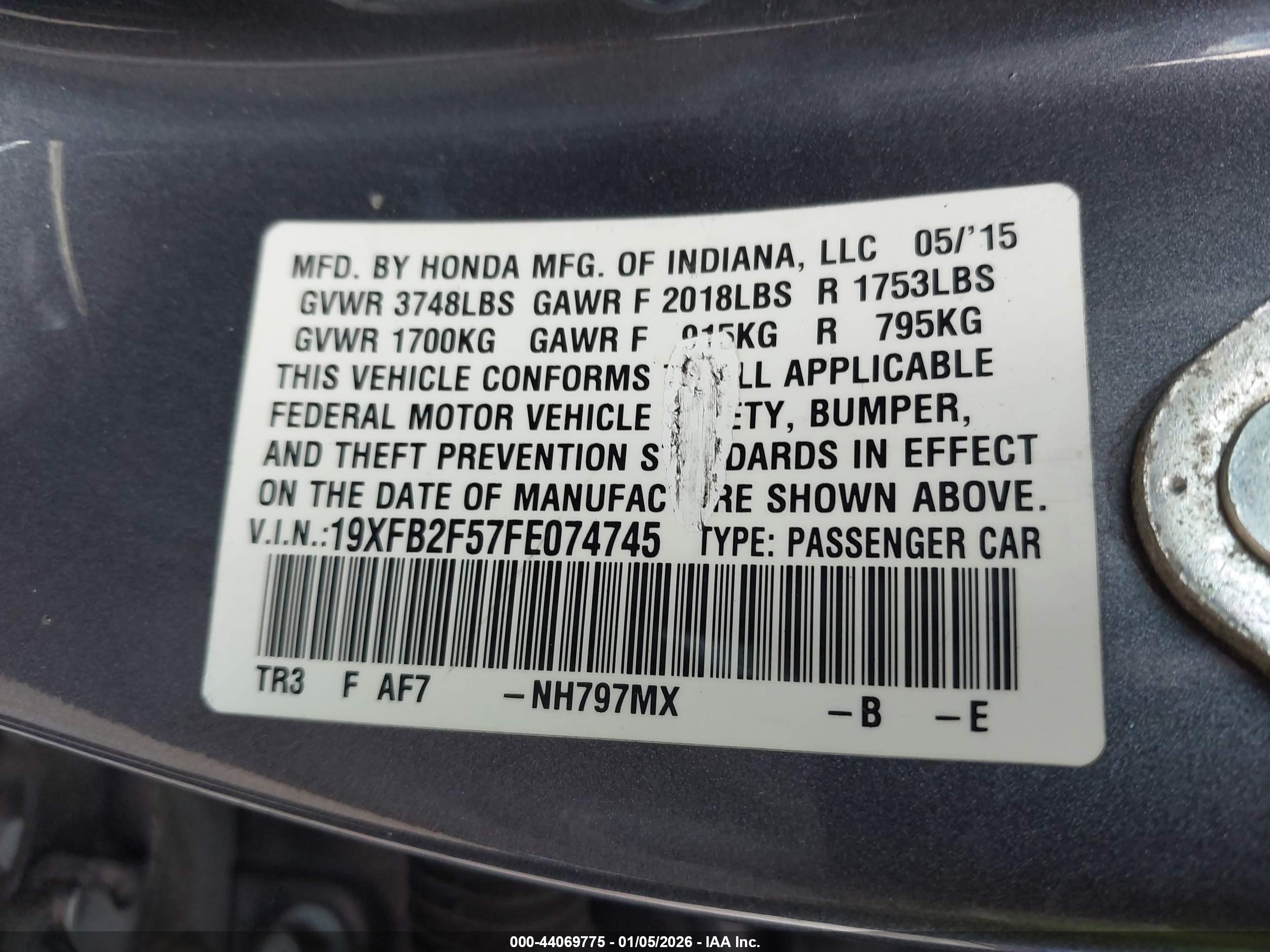 HONDA CIVIC image 9