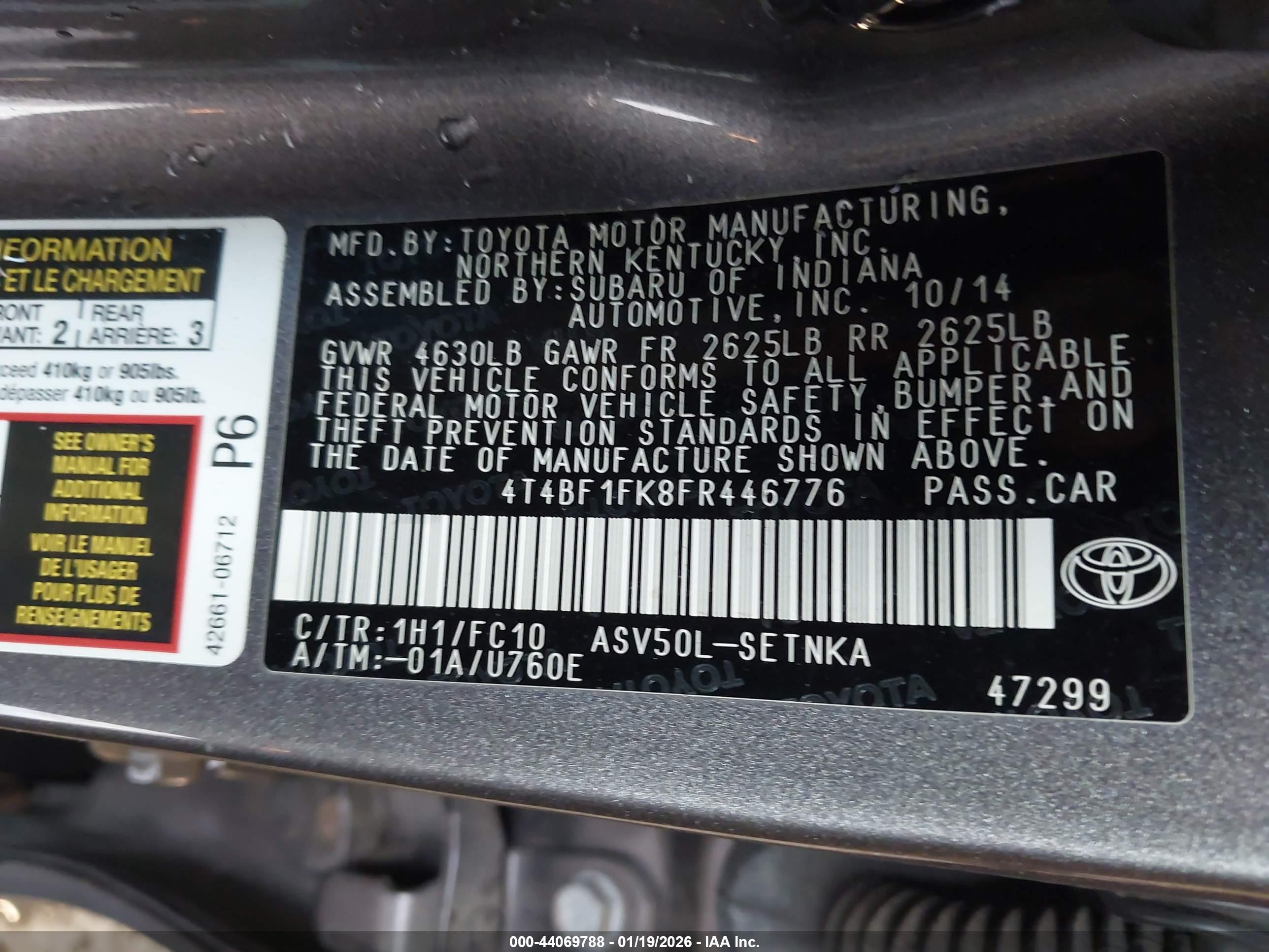 TOYOTA CAMRY image 9