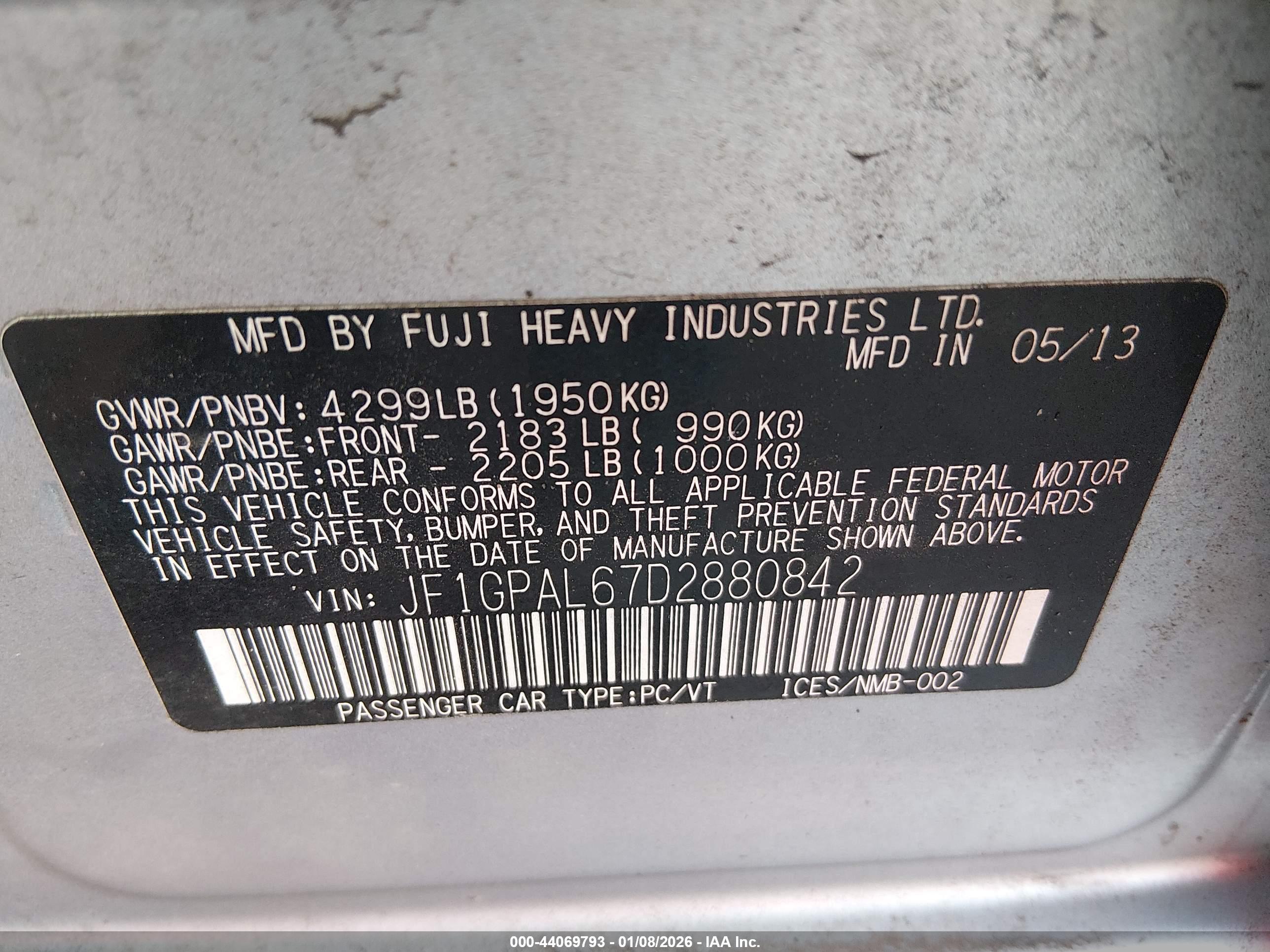 SUBARU IMPREZA image 9