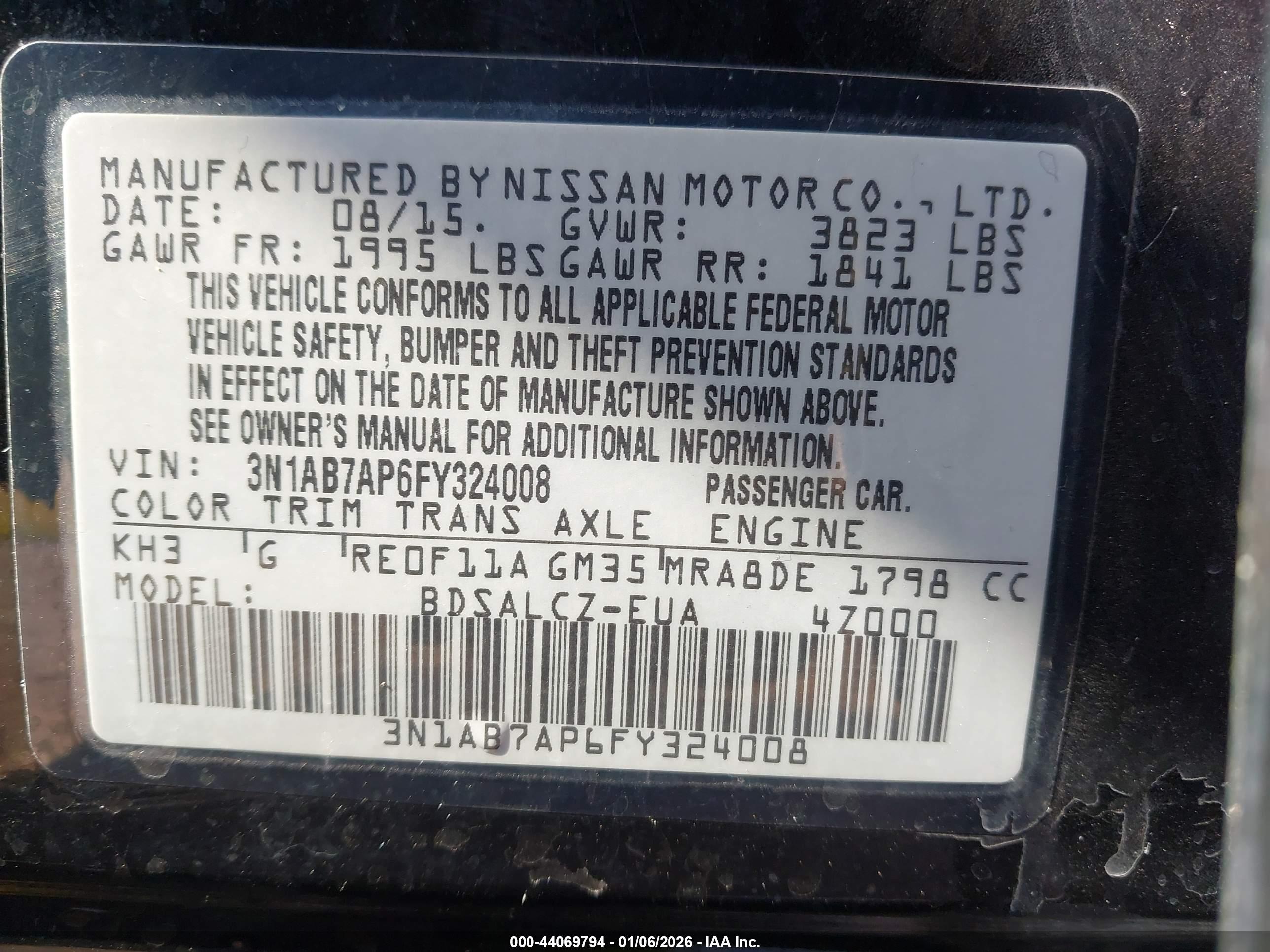 NISSAN SENTRA image 9