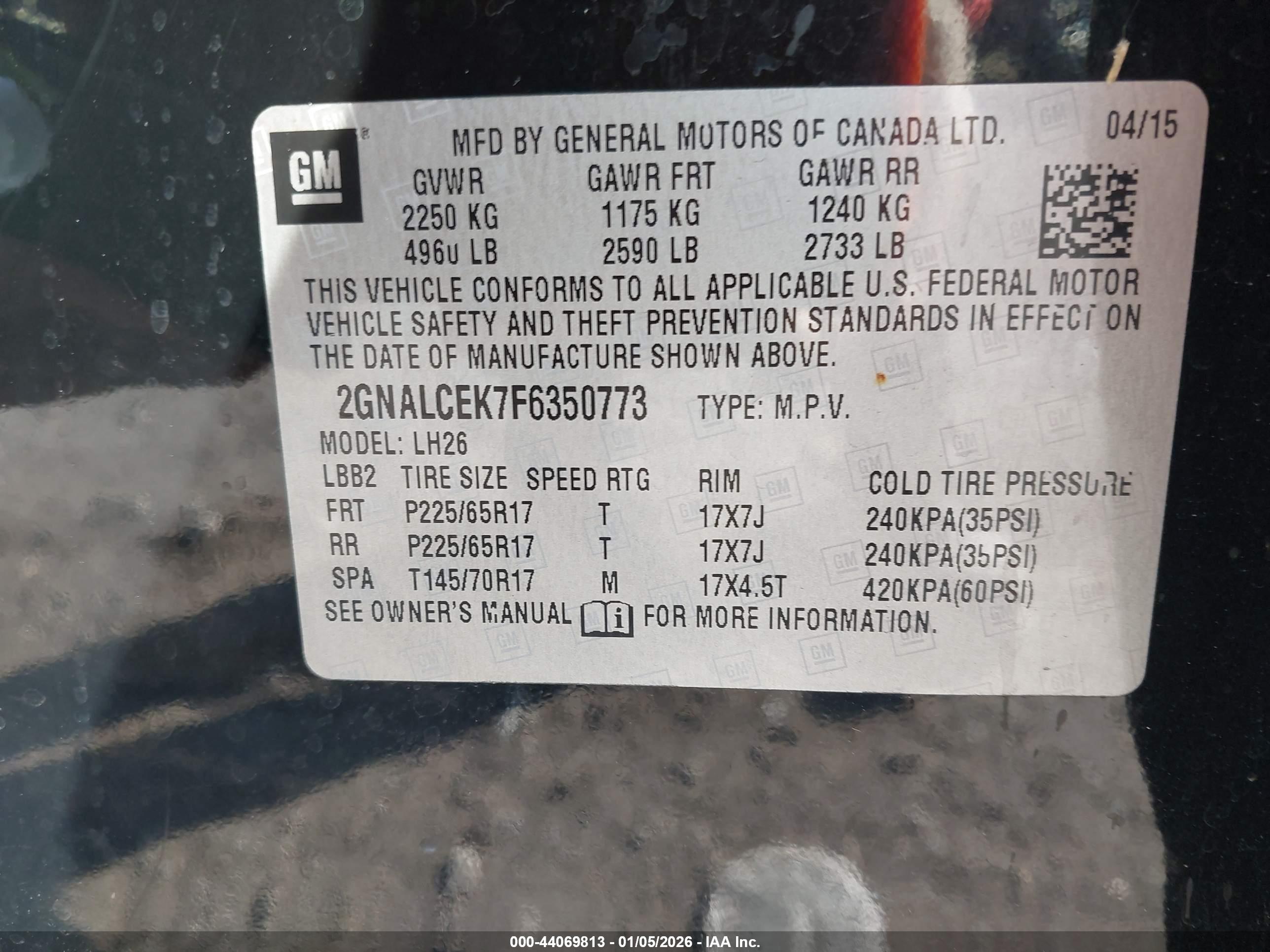 CHEVROLET EQUINOX image 9