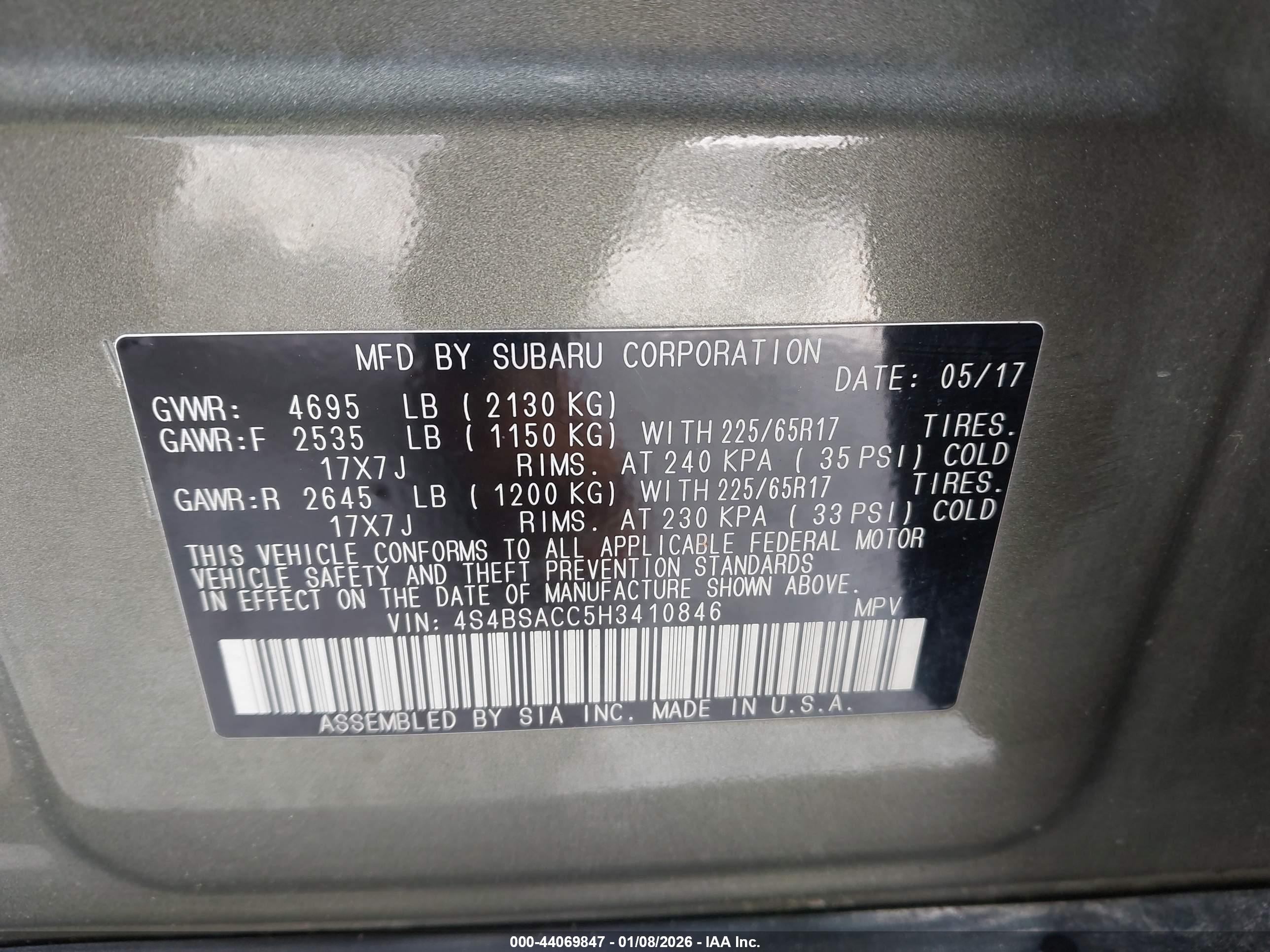 SUBARU OUTBACK image 9