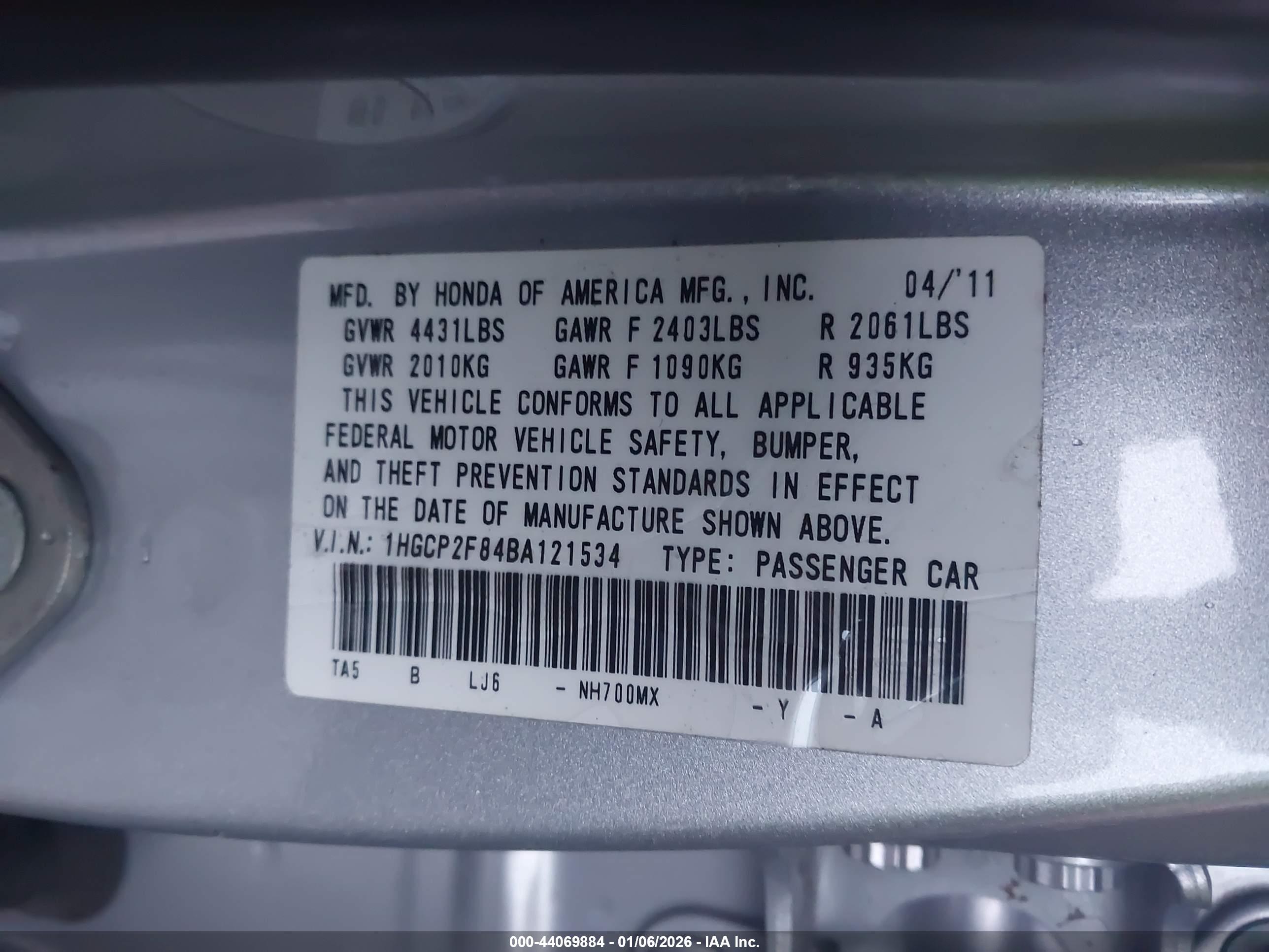 HONDA ACCORD image 9