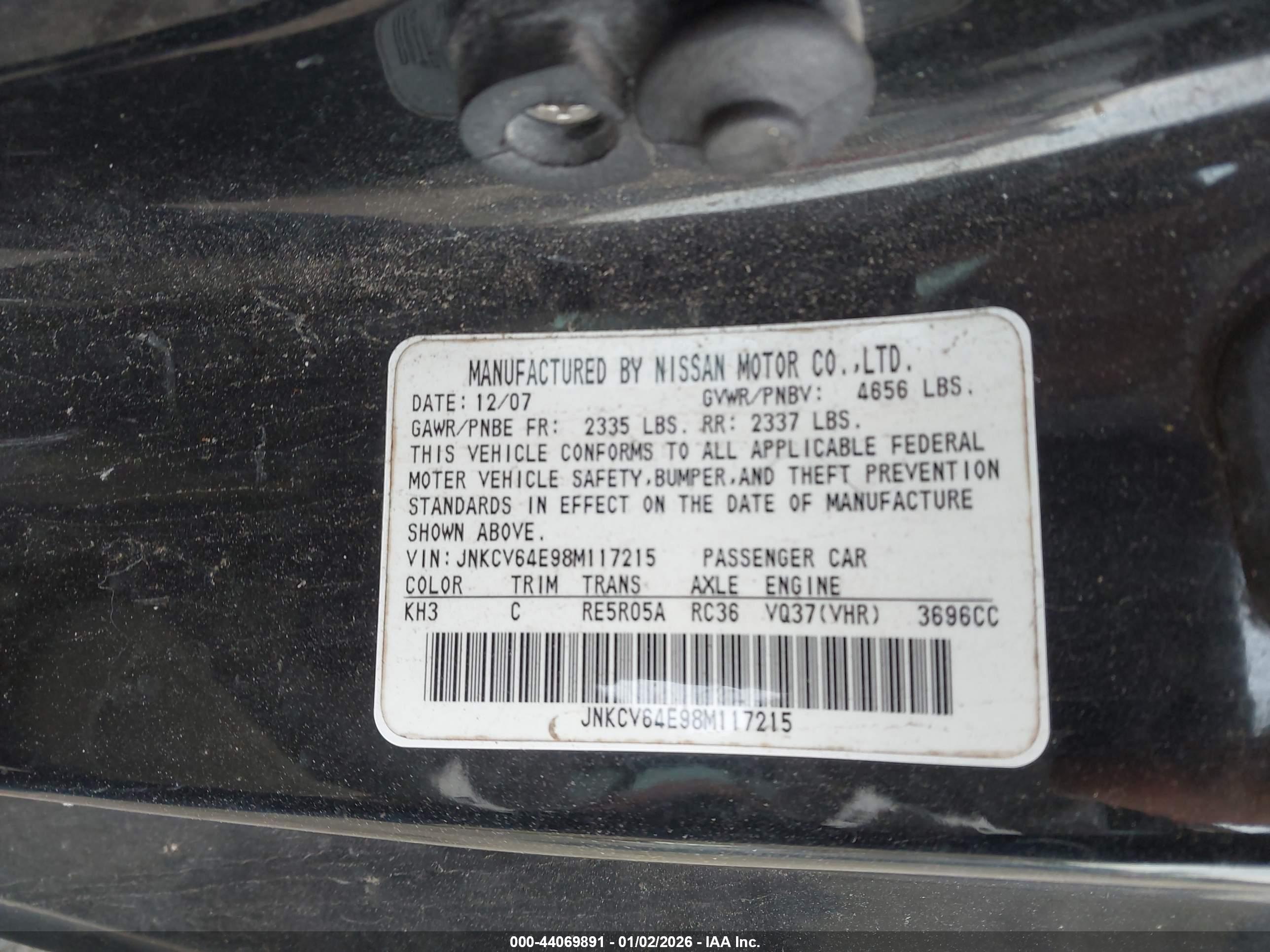 INFINITI G37 image 9