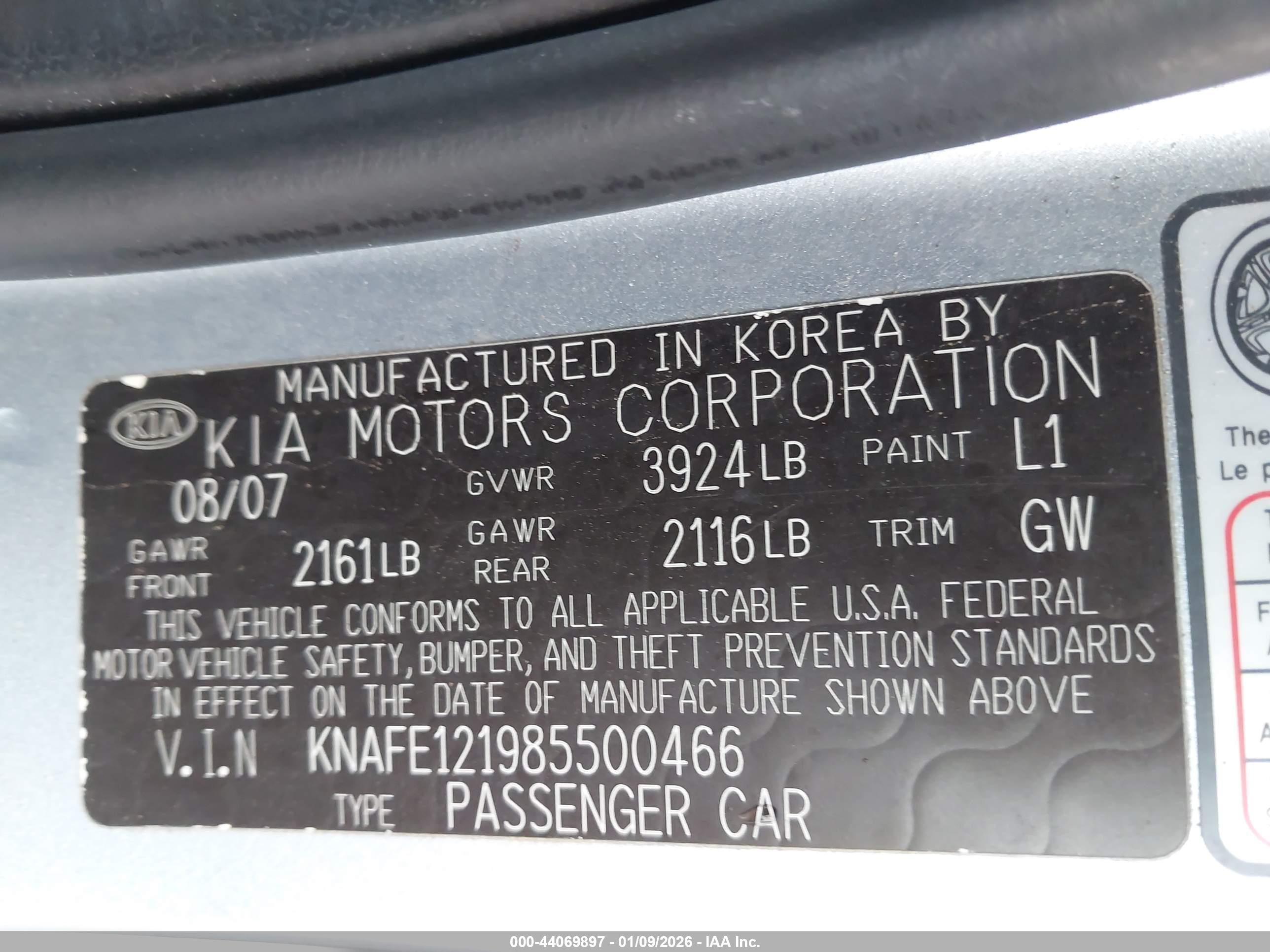 KIA SPECTRA image 9