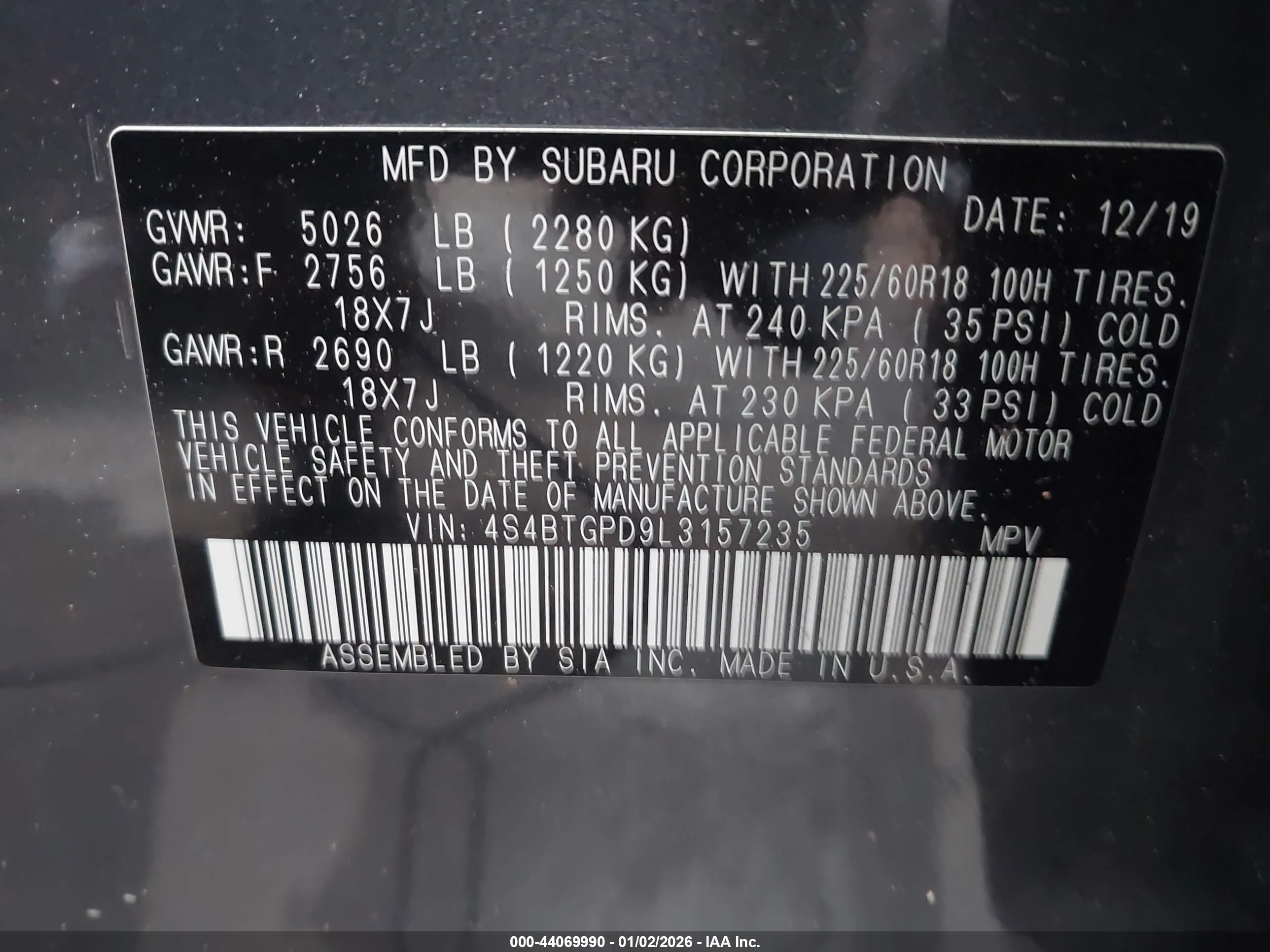 SUBARU OUTBACK image 9