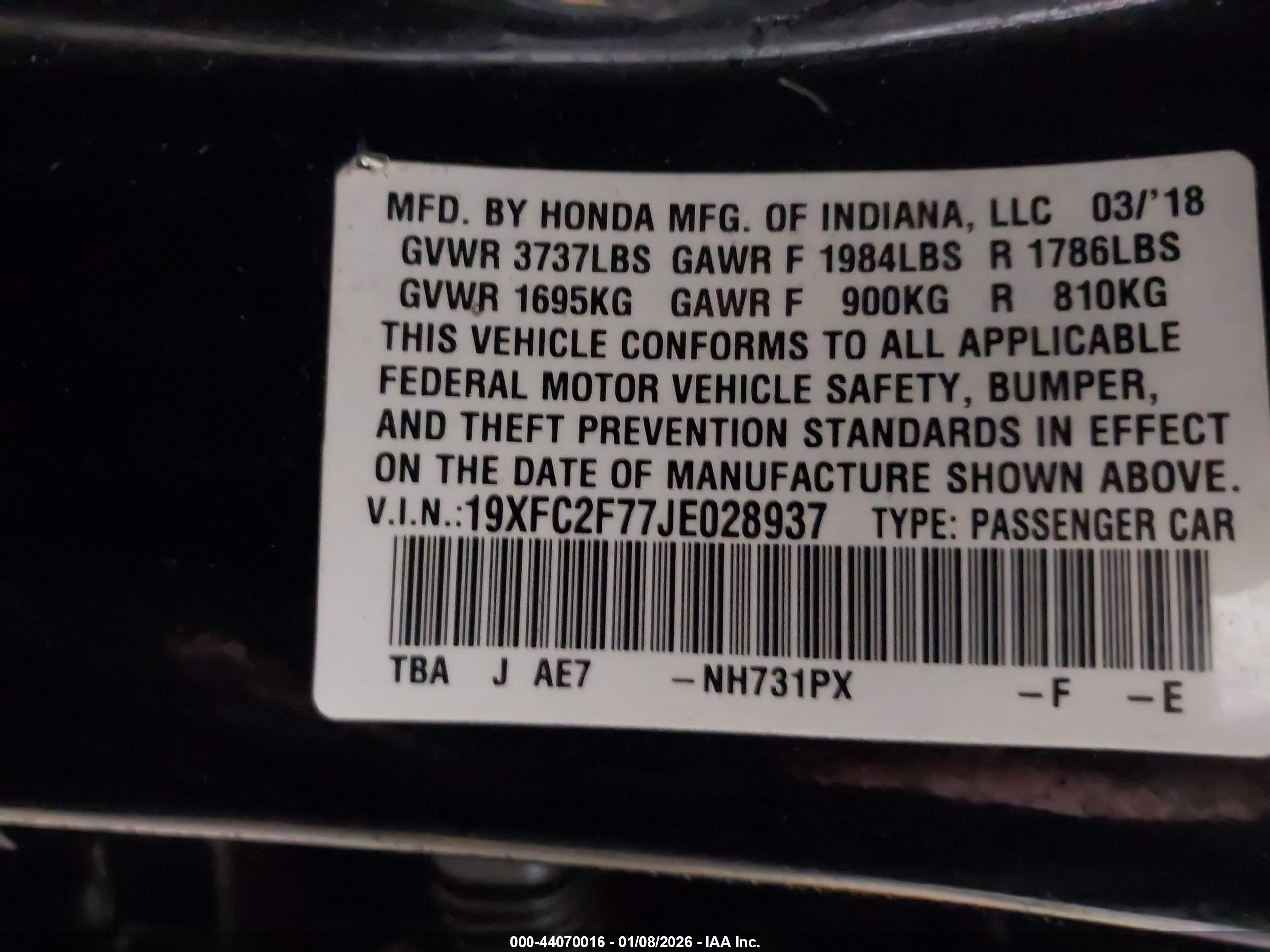 HONDA CIVIC image 9