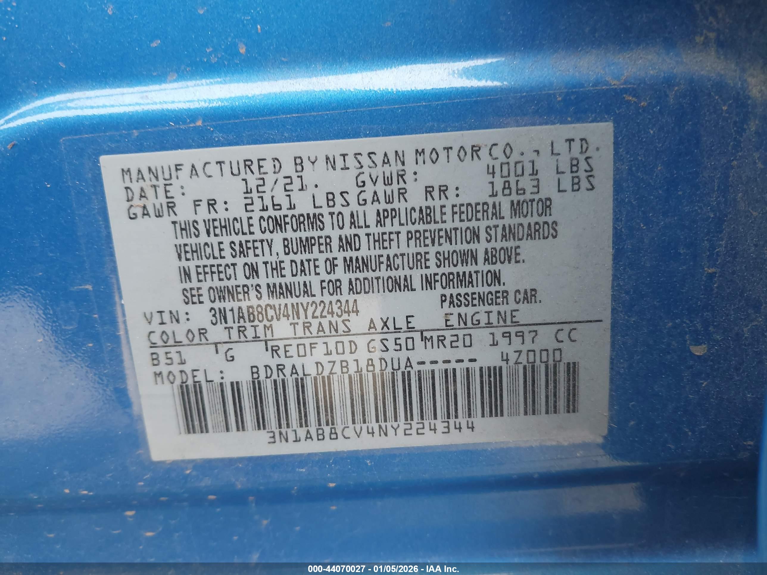 NISSAN SENTRA image 9