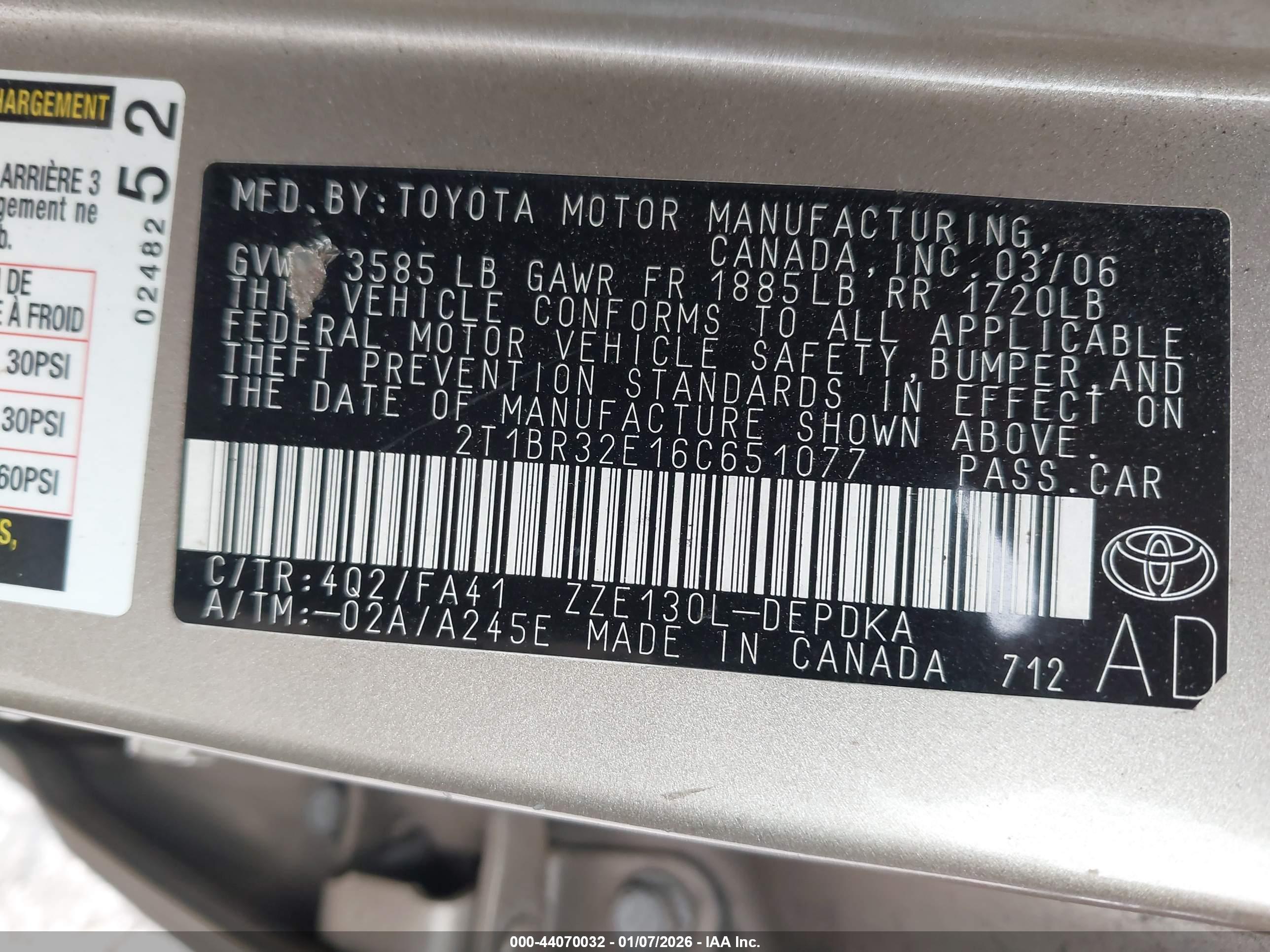 TOYOTA COROLLA image 9