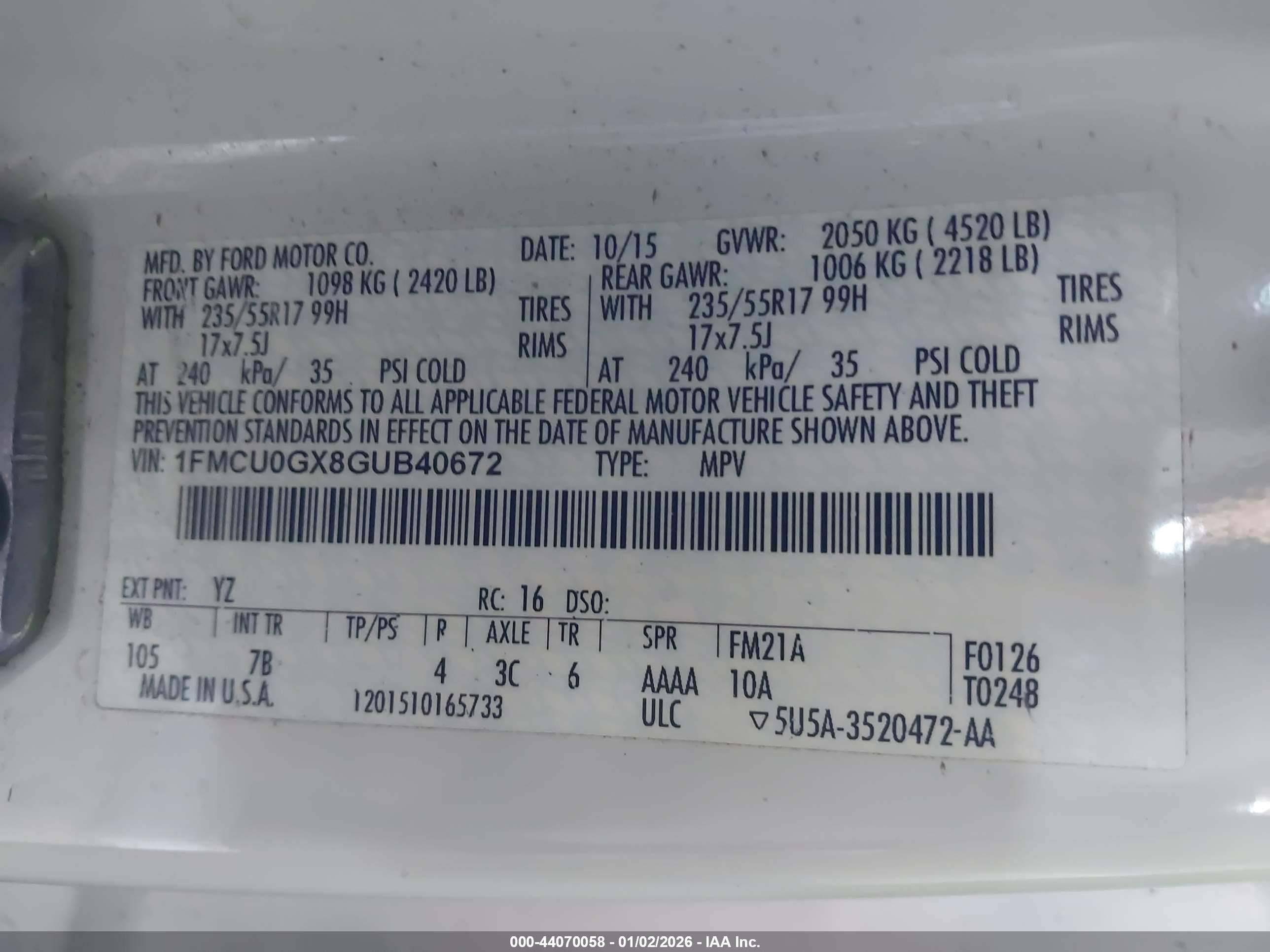FORD ESCAPE image 9